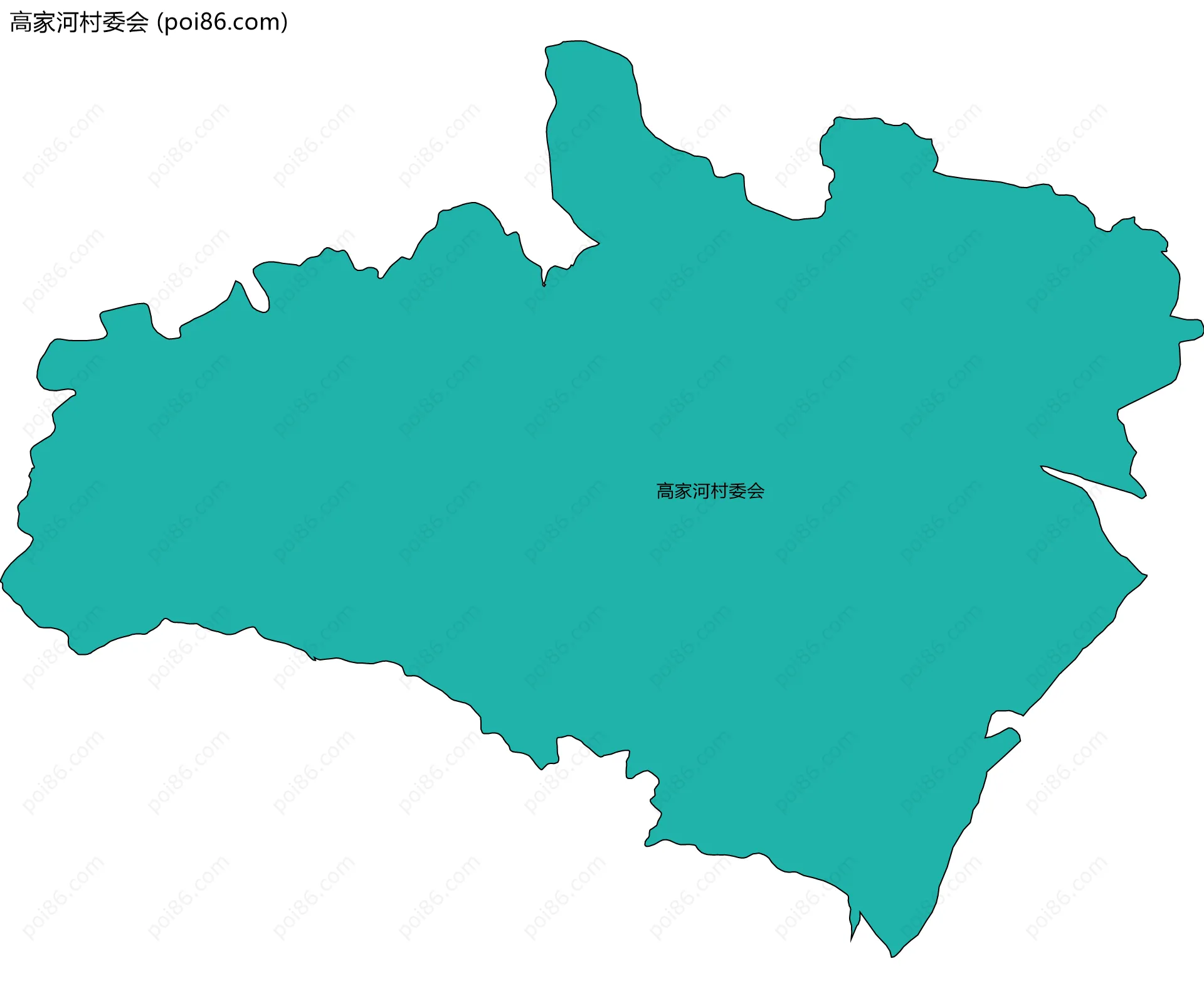 高家河村委会边界地图