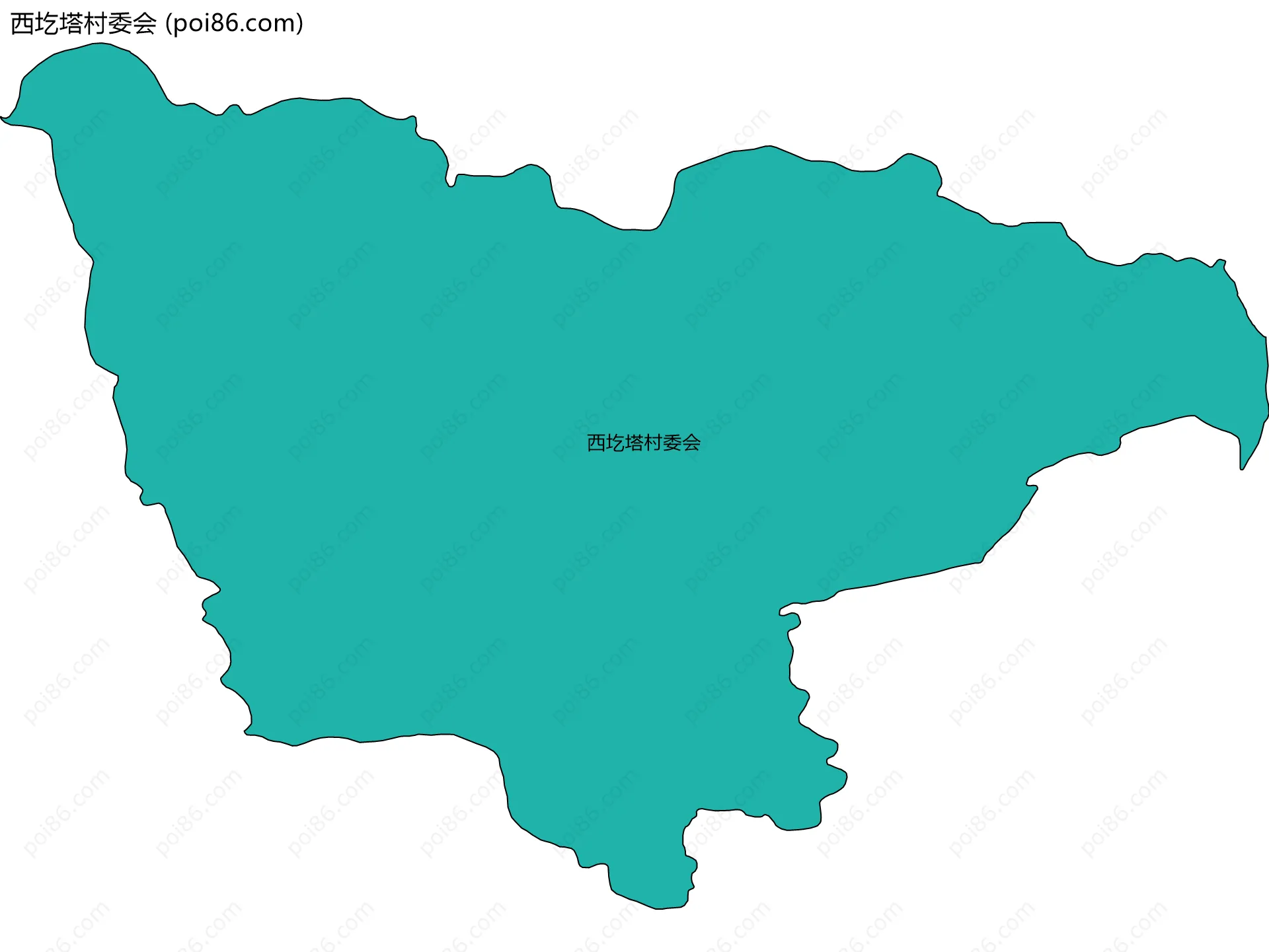 西圪塔村委会边界地图