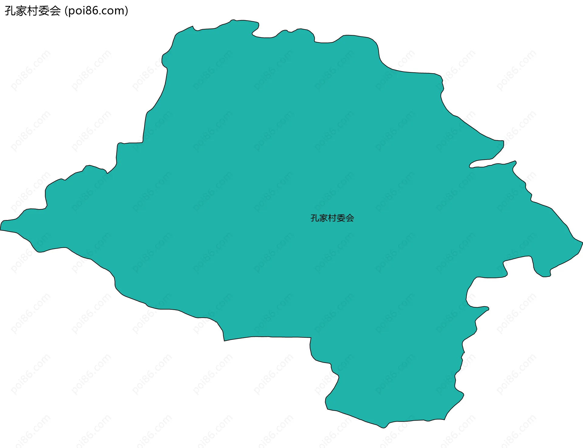 孔家村委会边界地图
