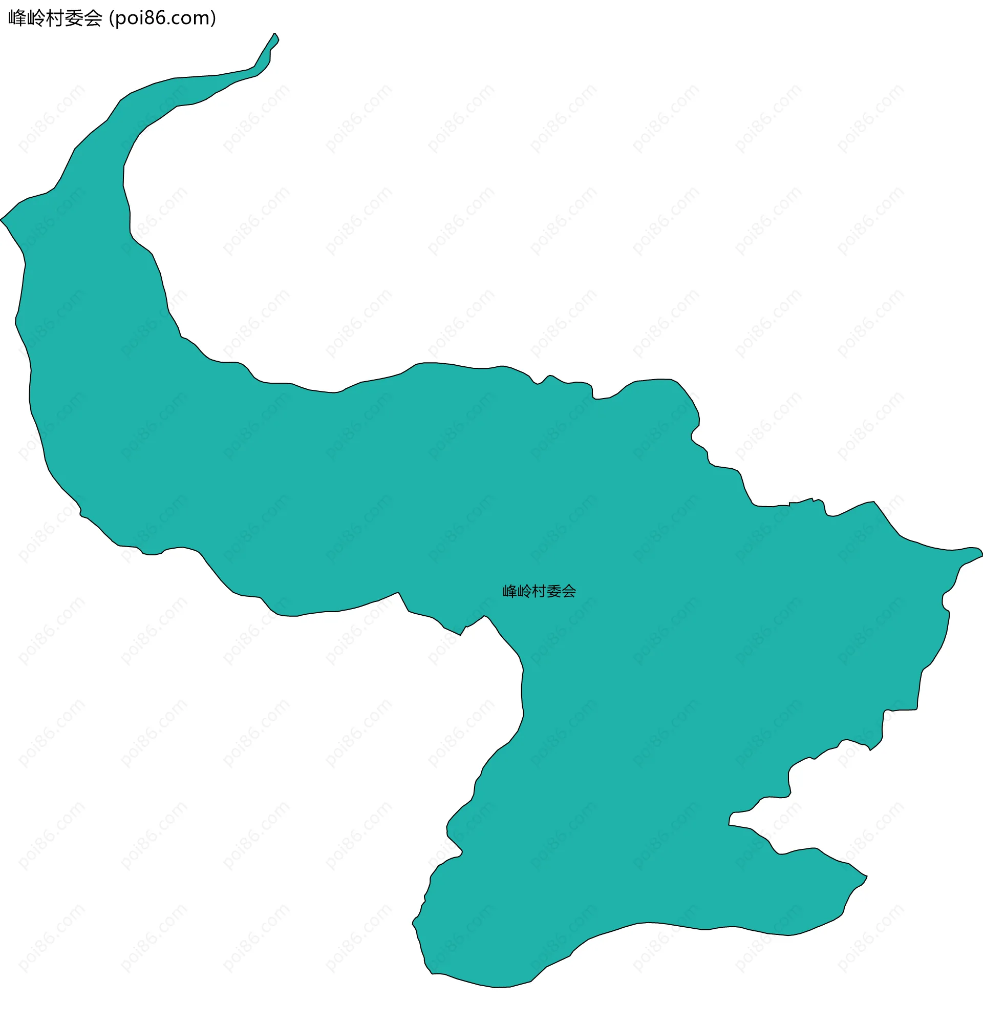 峰岭村委会边界地图