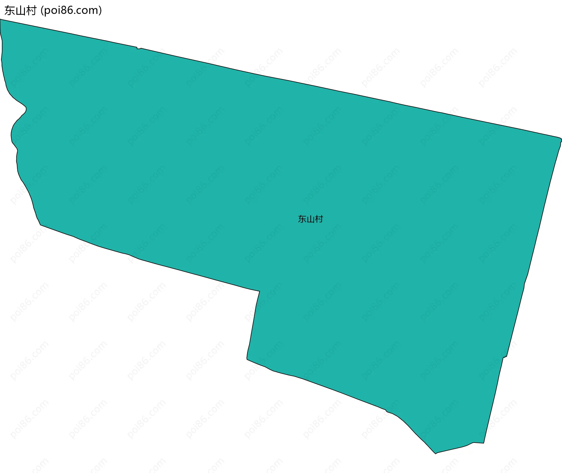 东山村边界地图