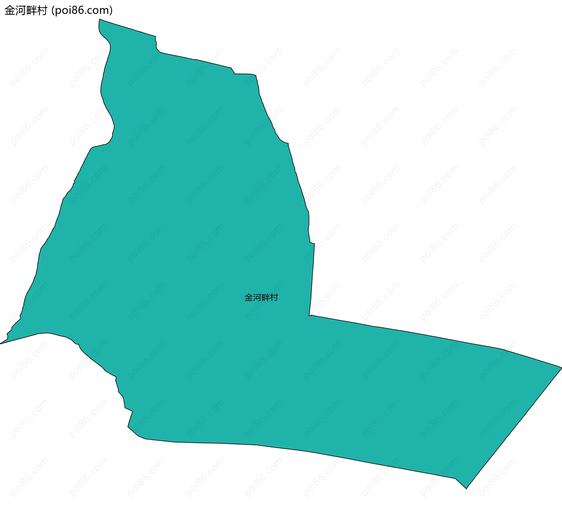 金河畔村边界地图