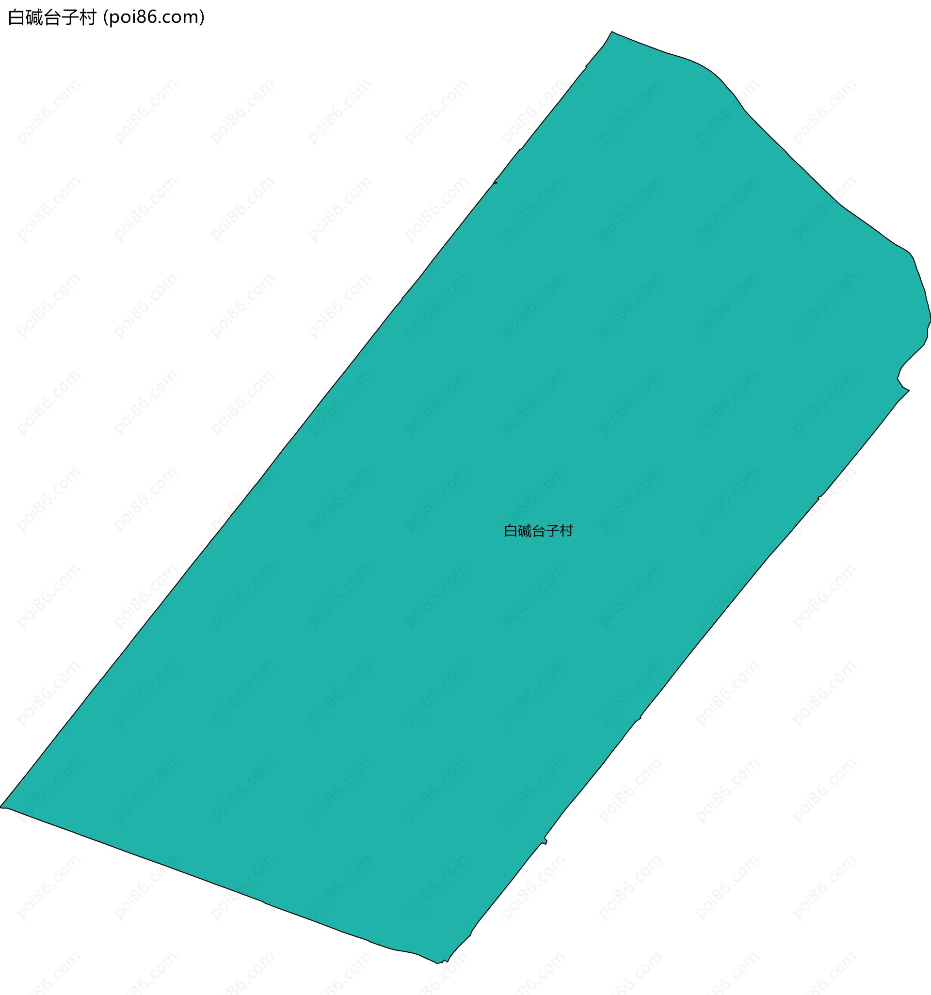 白碱台子村边界地图