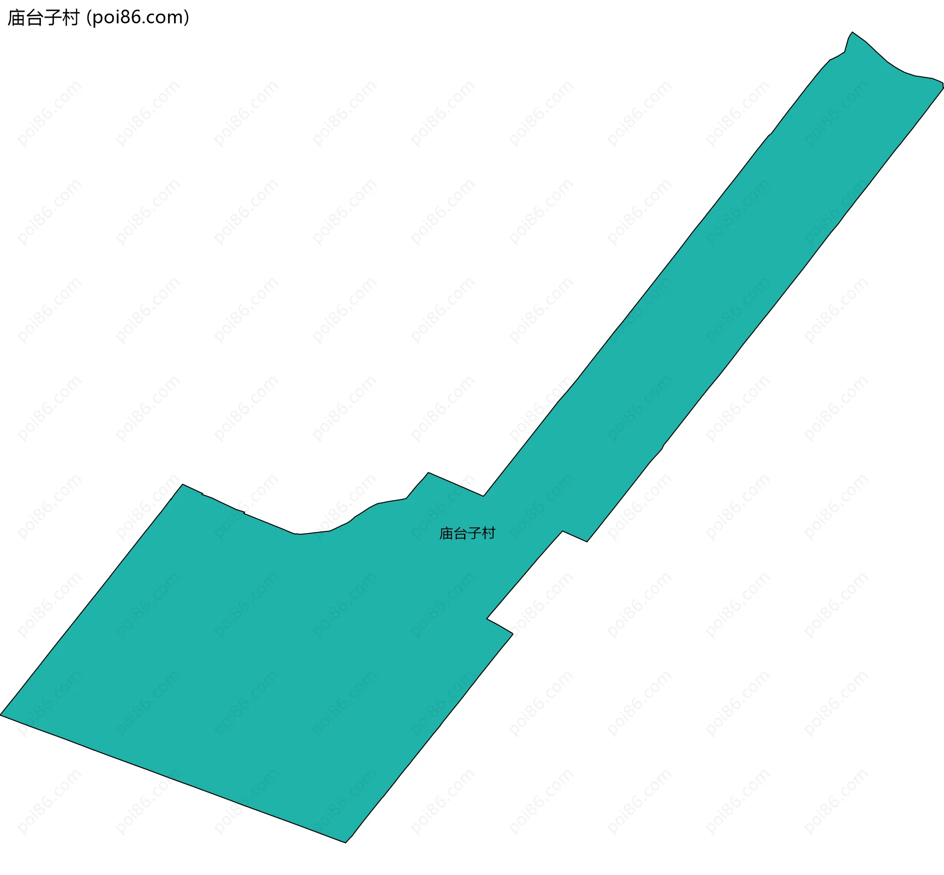 庙台子村边界地图