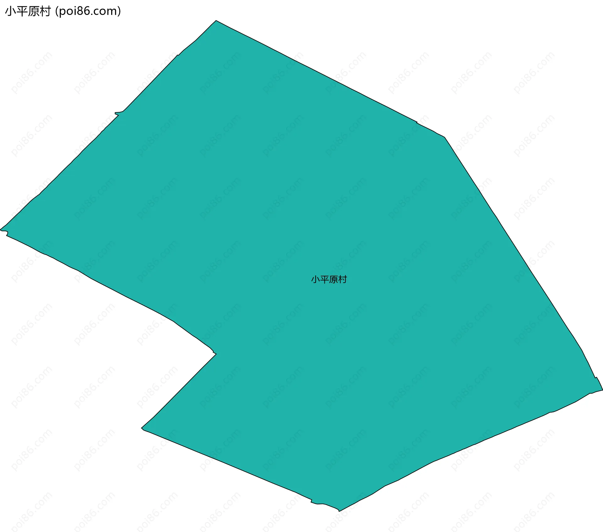 小平原村边界地图