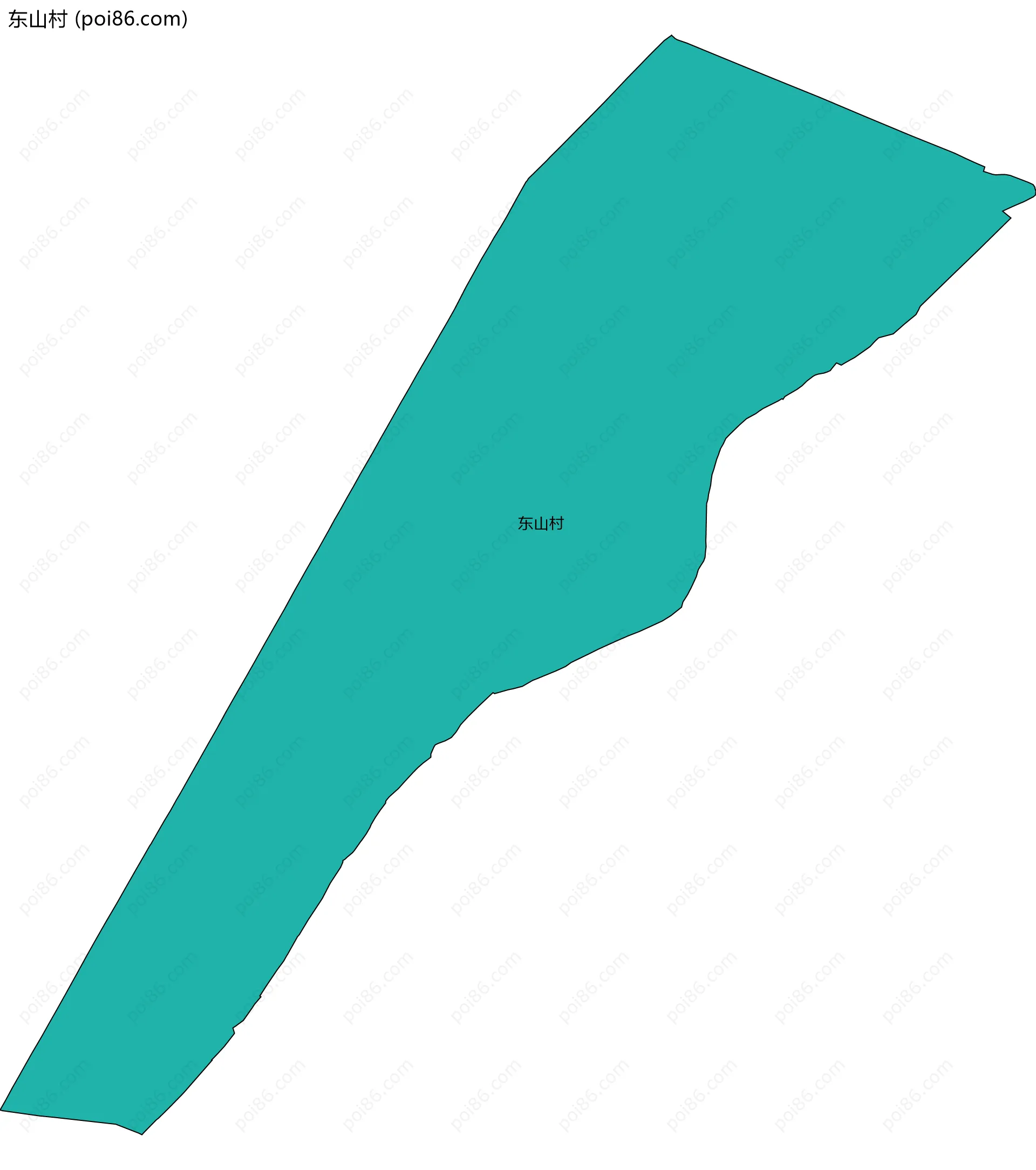 东山村边界地图