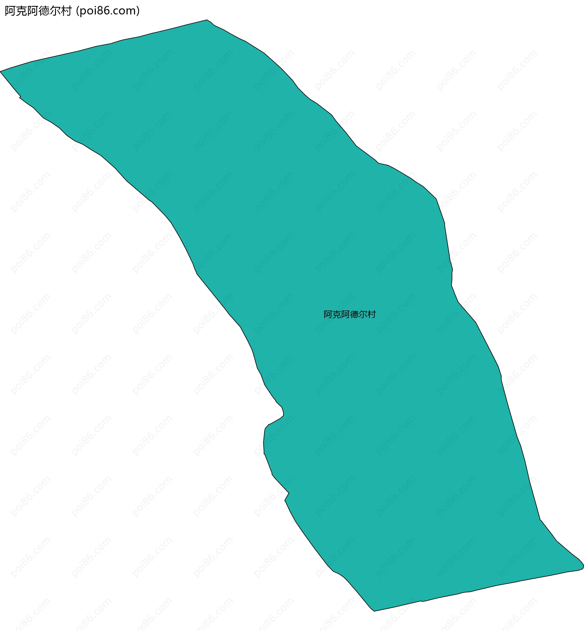 阿克阿德尔村边界地图