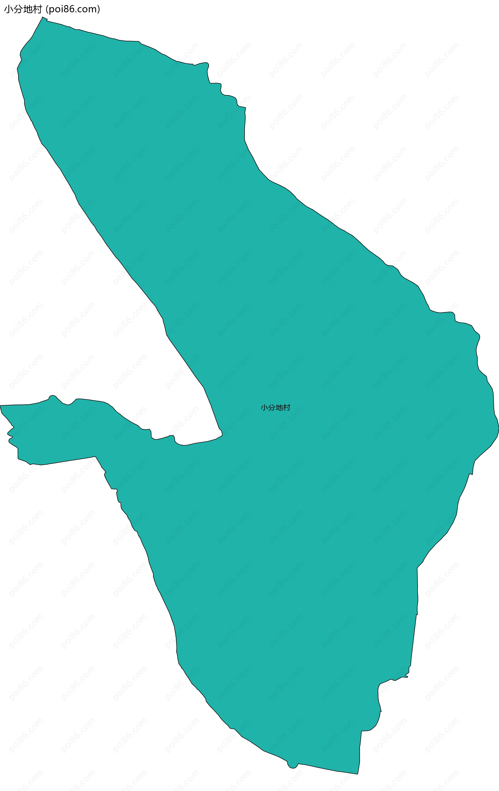 小分地村边界地图