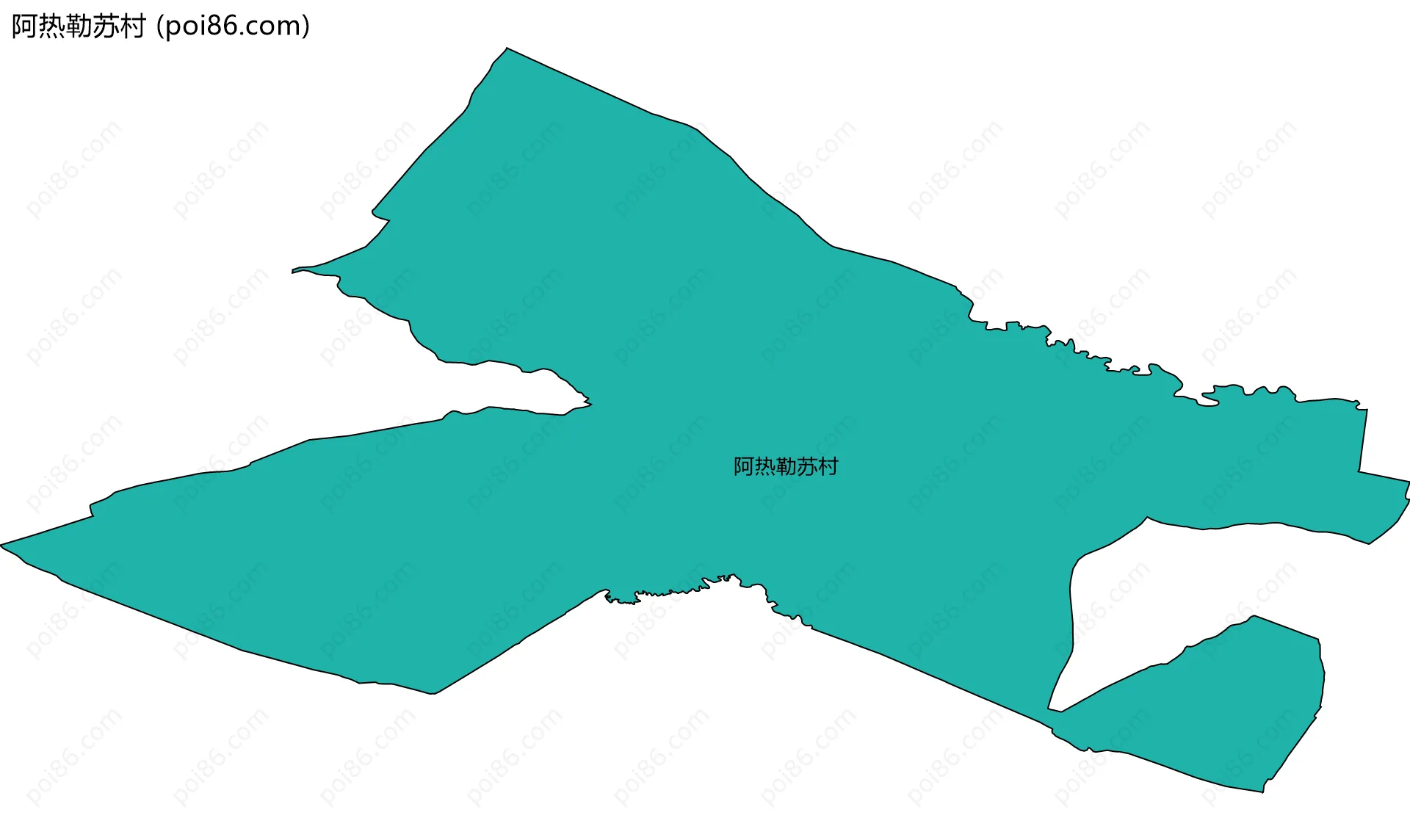 阿热勒苏村边界地图