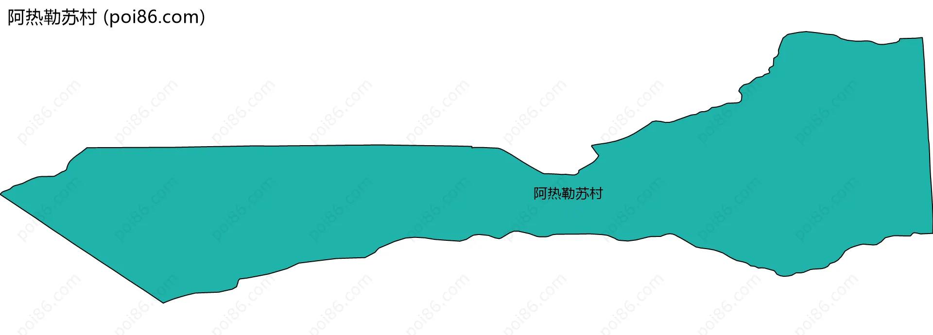 阿热勒苏村边界地图