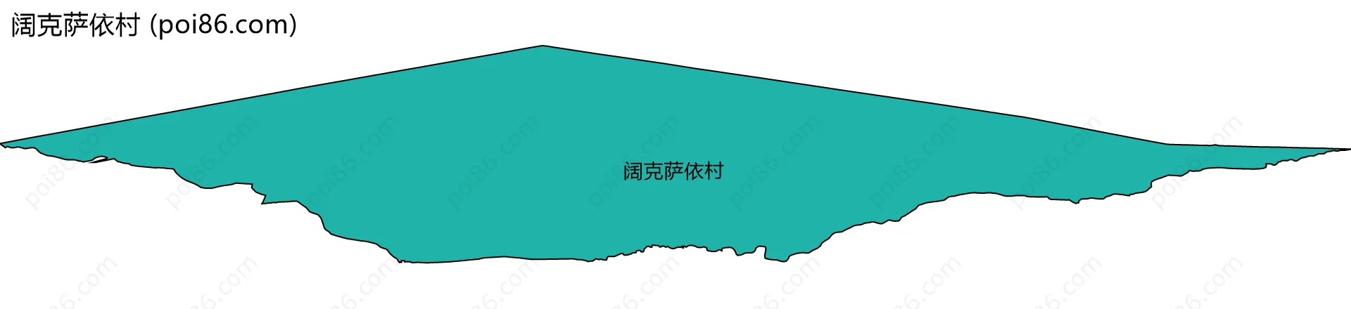 阔克萨依村边界地图