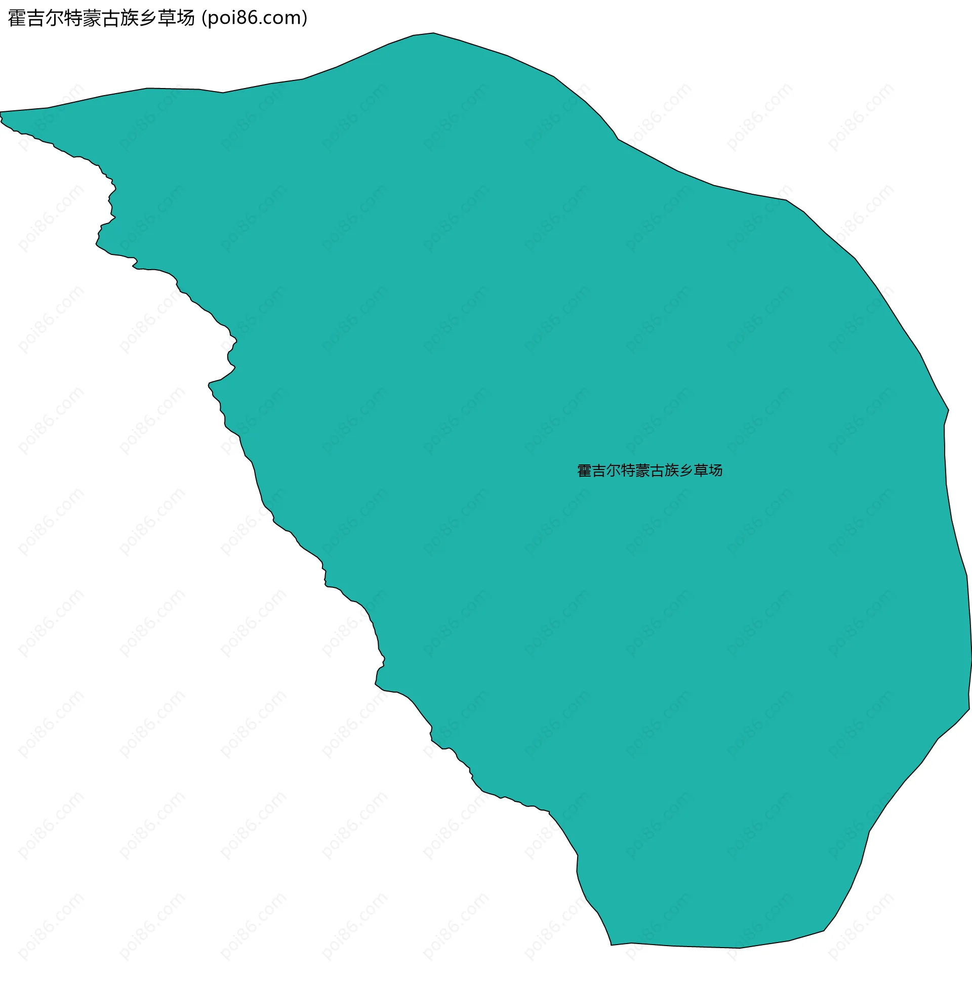 霍吉尔特蒙古族乡草场边界地图