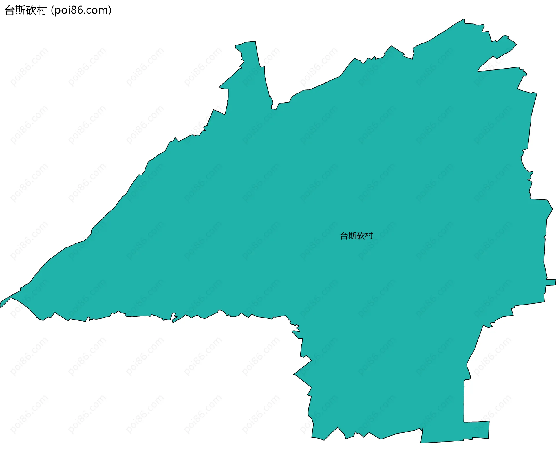 台斯砍村边界地图