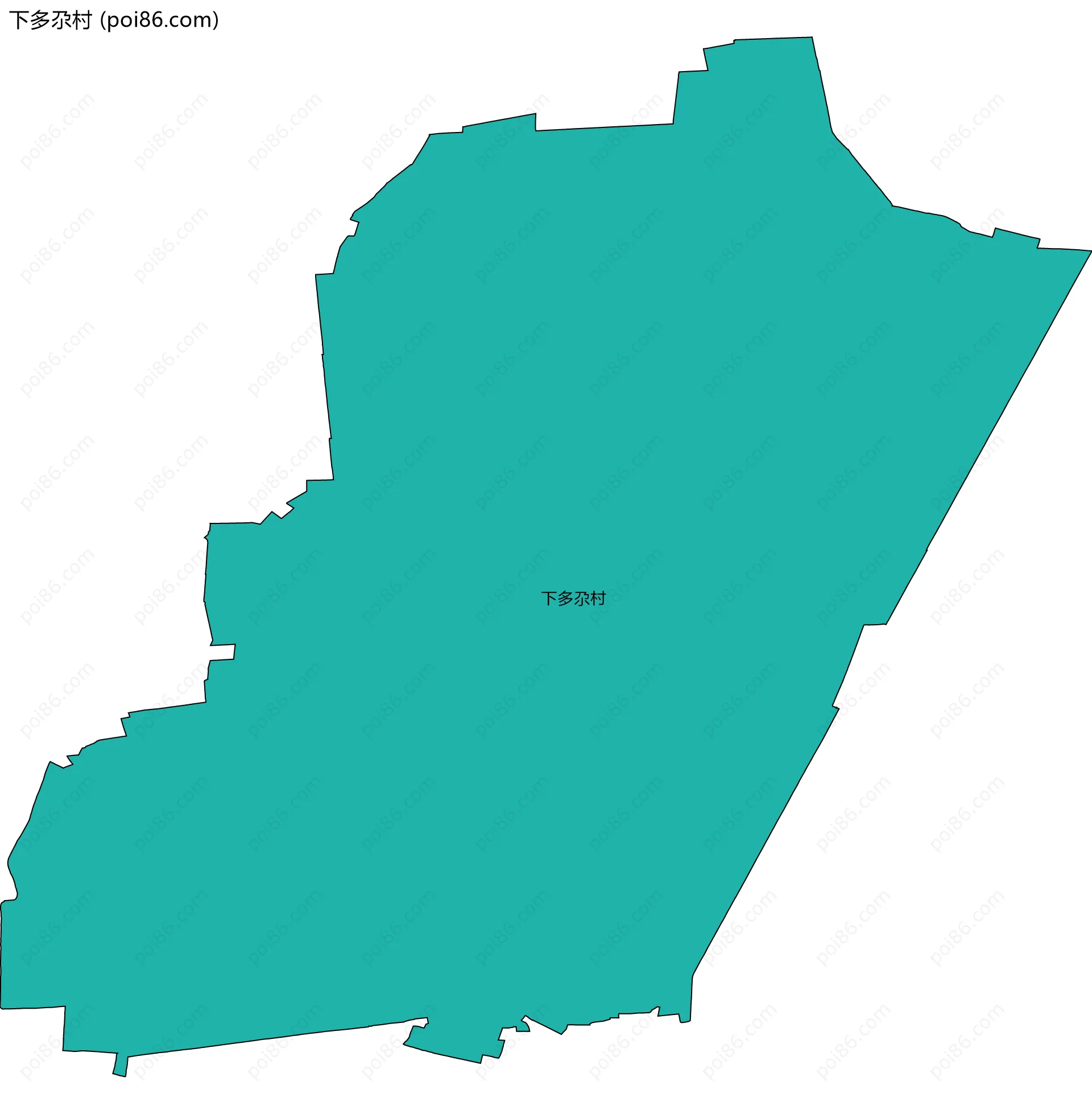 下多尕村边界地图