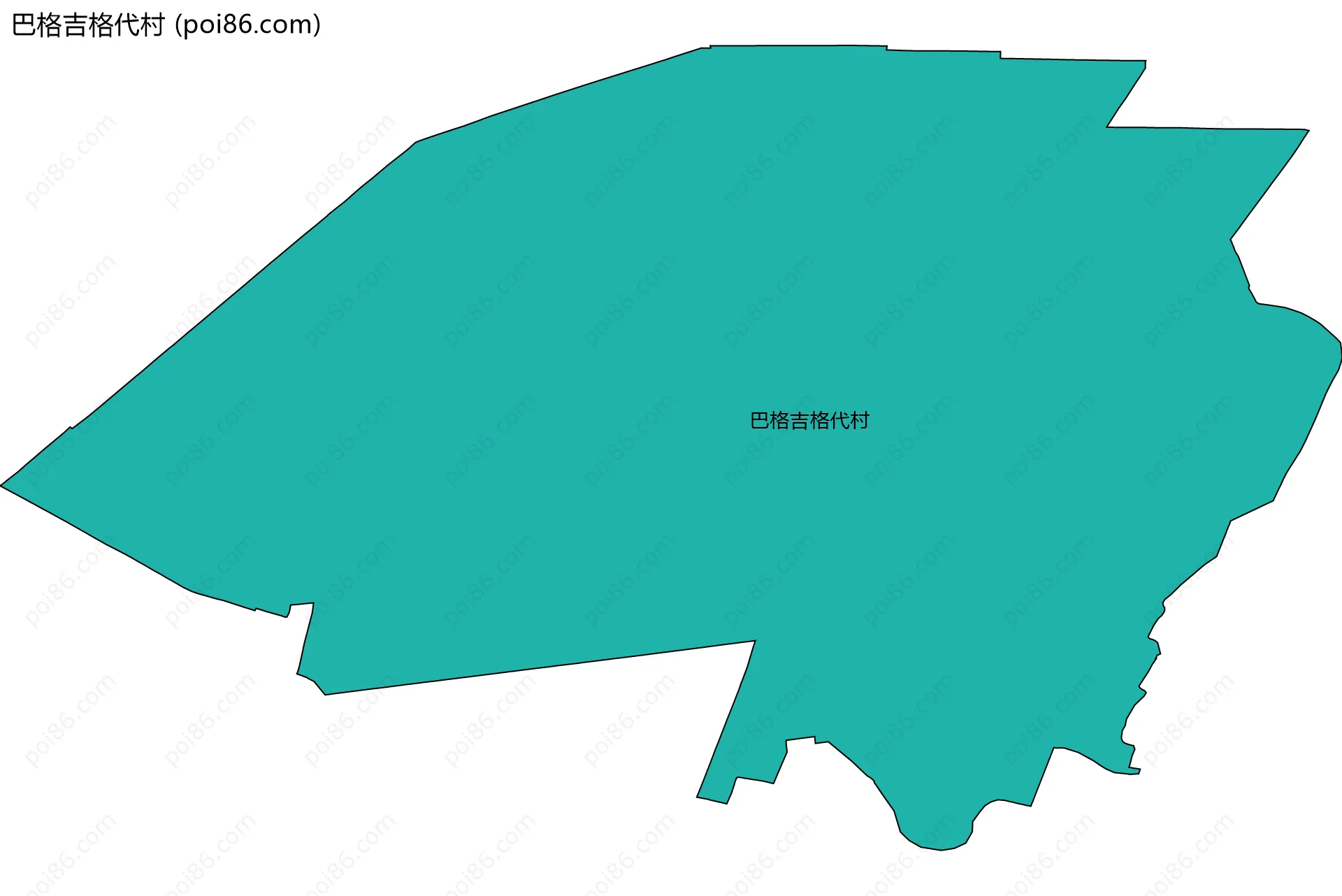 巴格吉格代村边界地图