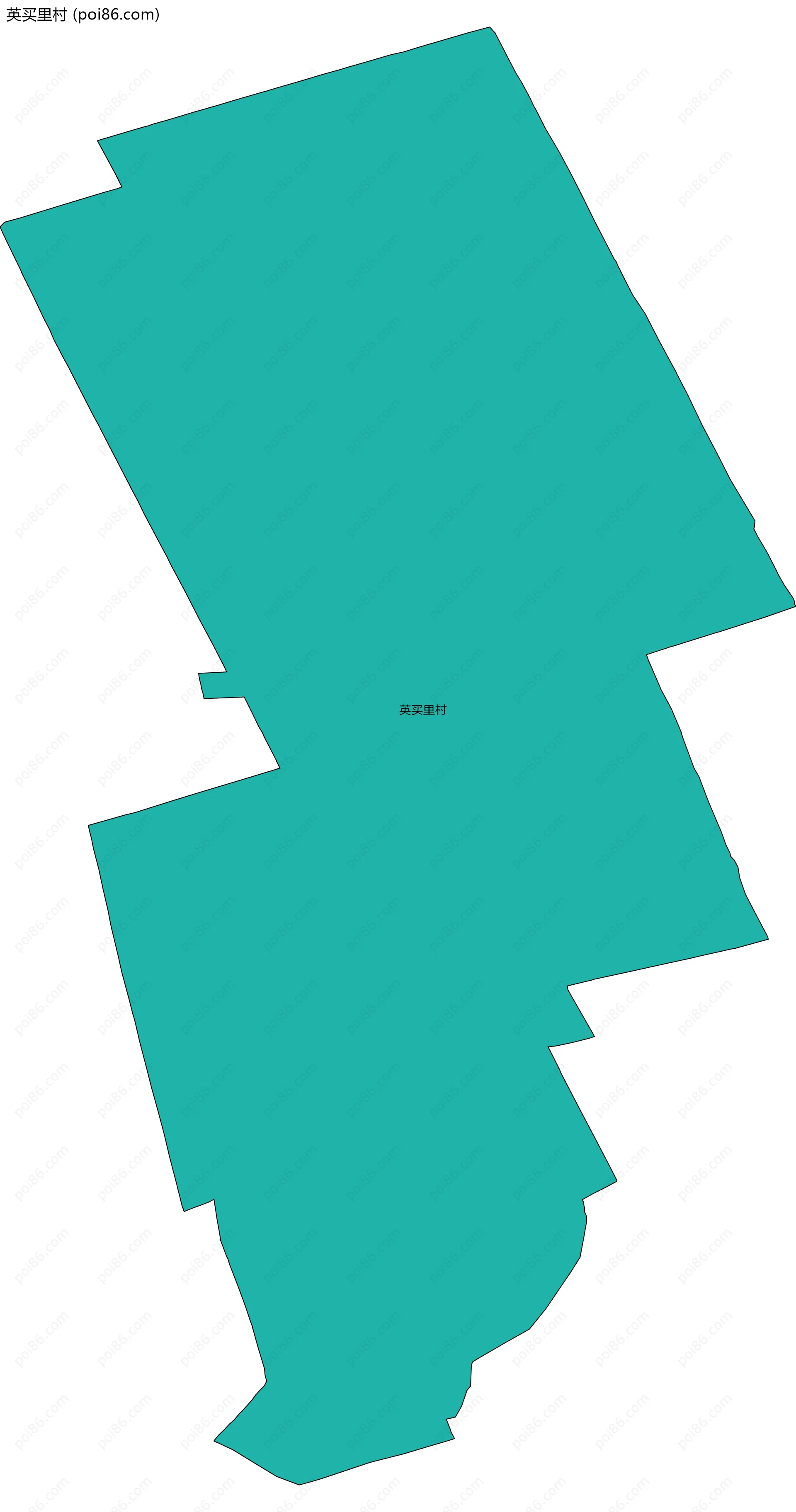 英买里村边界地图