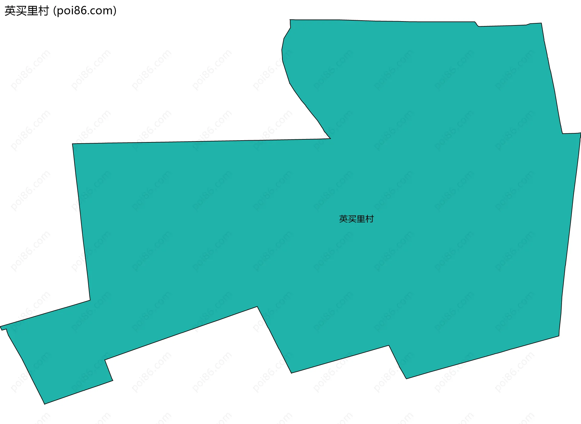 英买里村边界地图