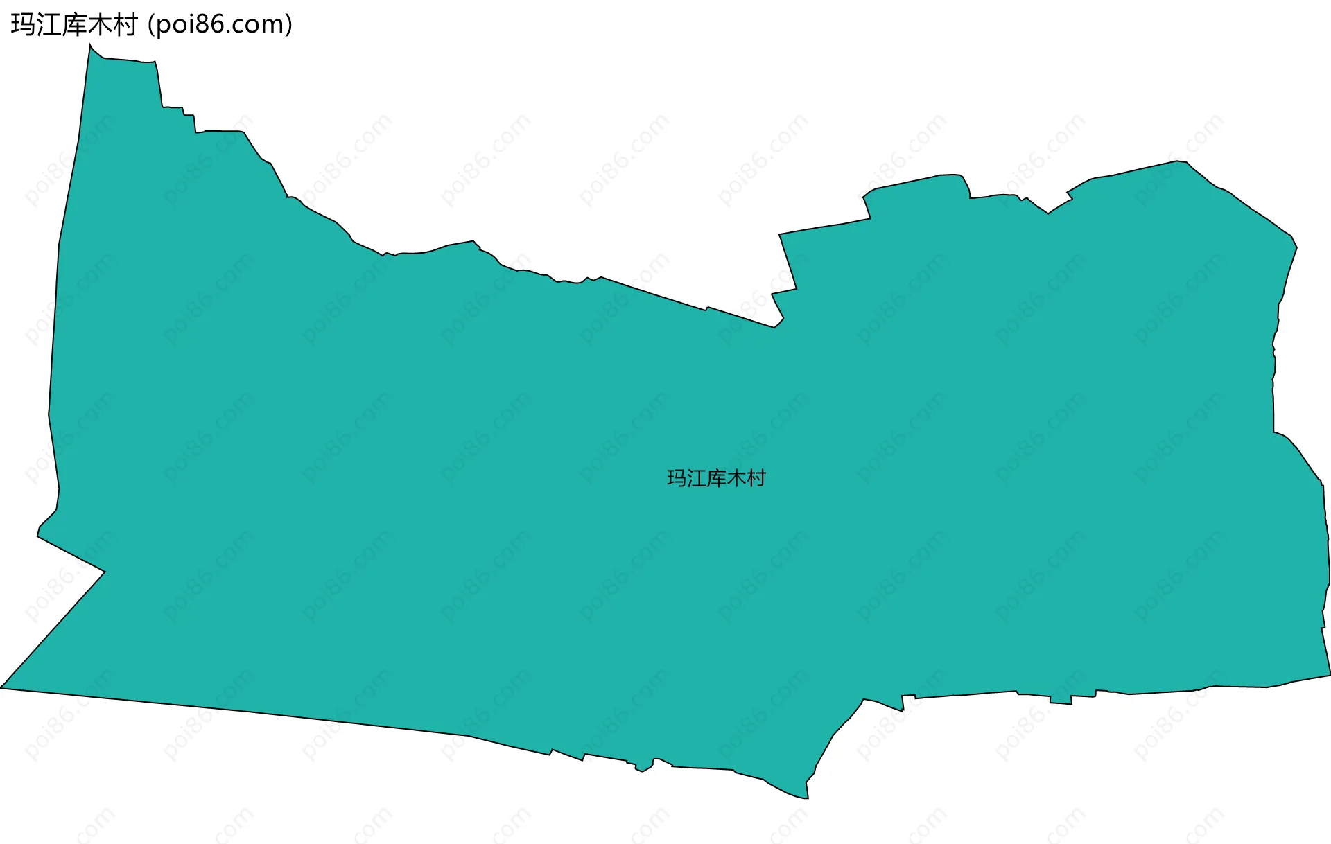 玛江库木村边界地图