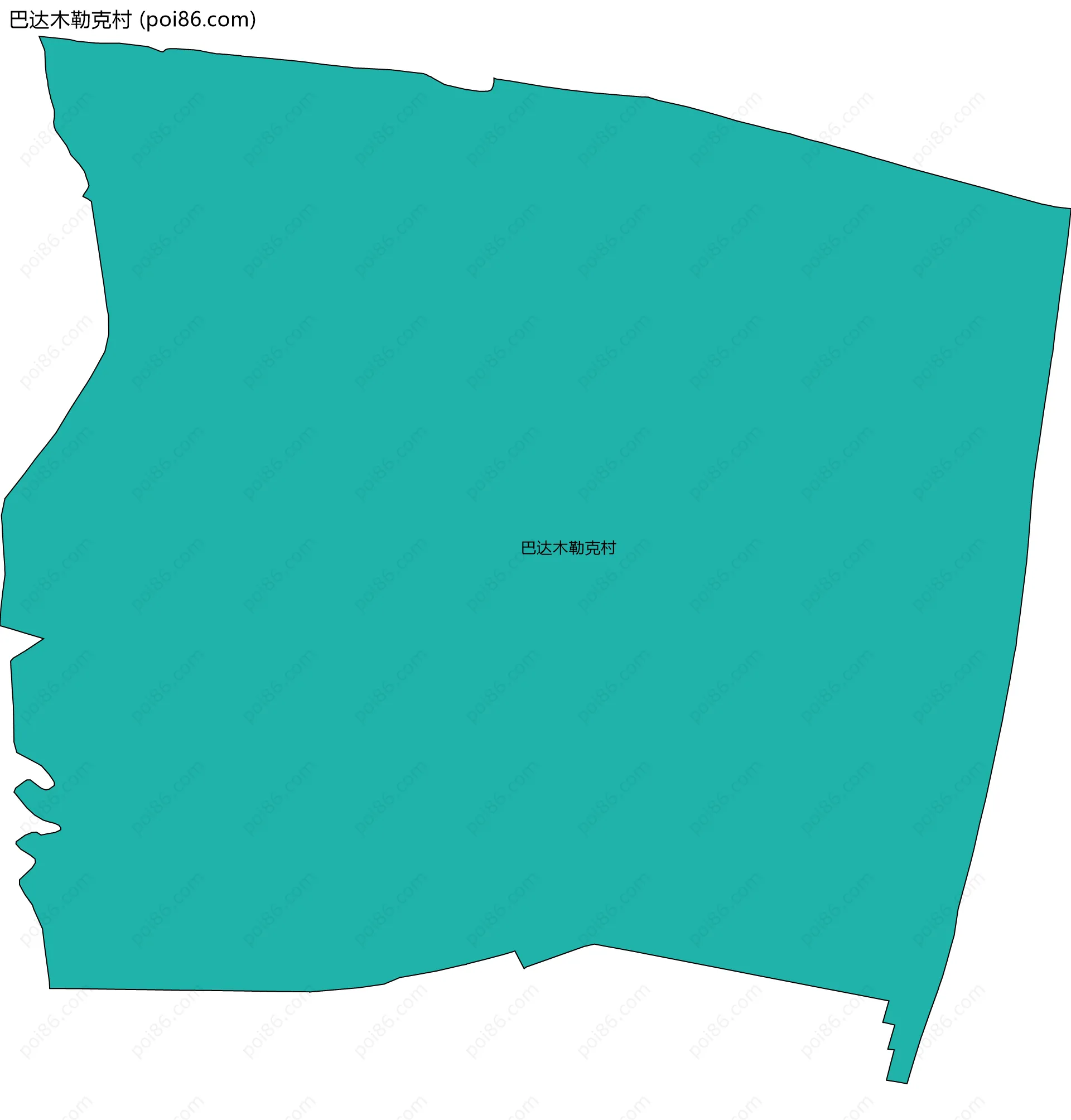 巴达木勒克村边界地图