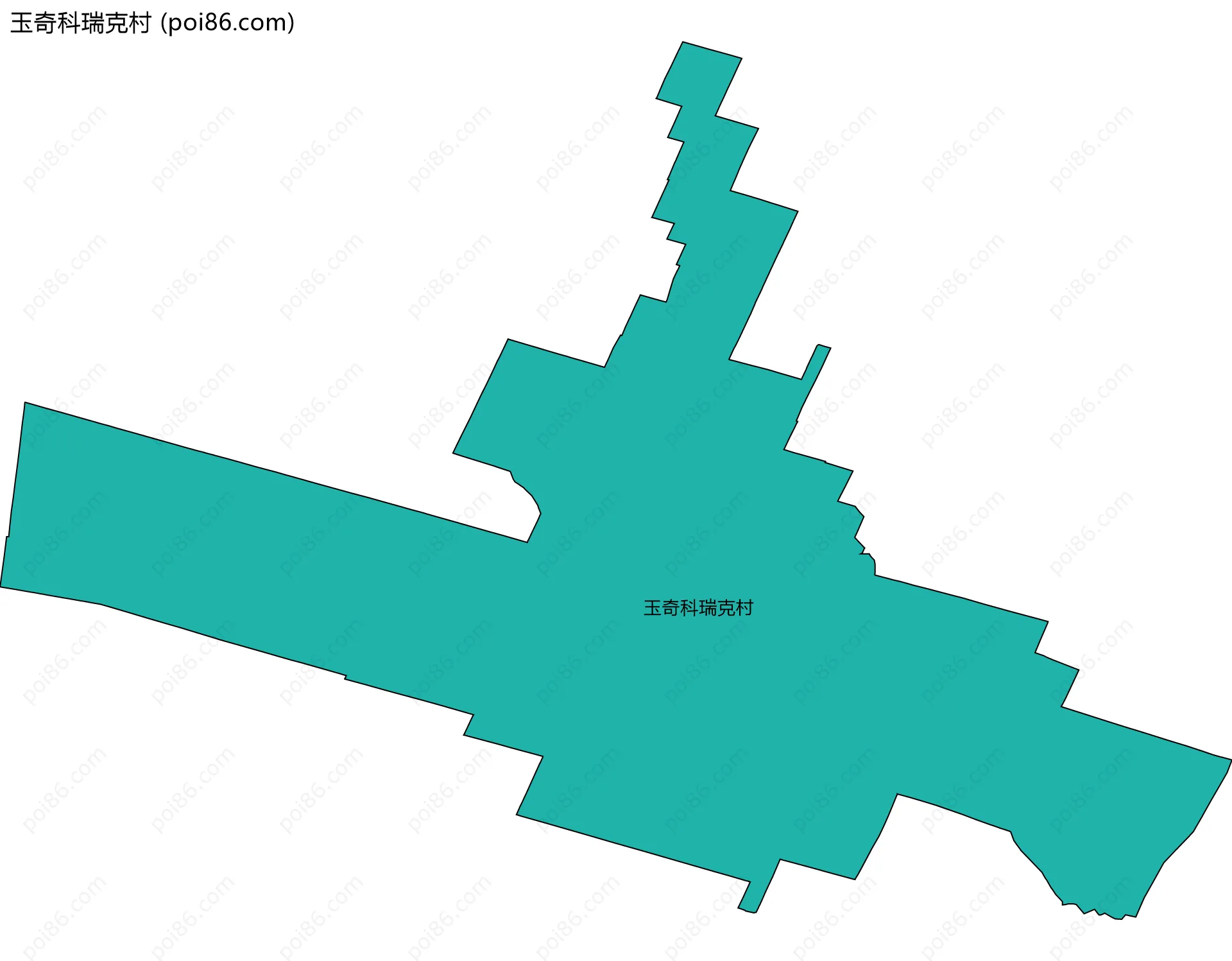 玉奇科瑞克村边界地图