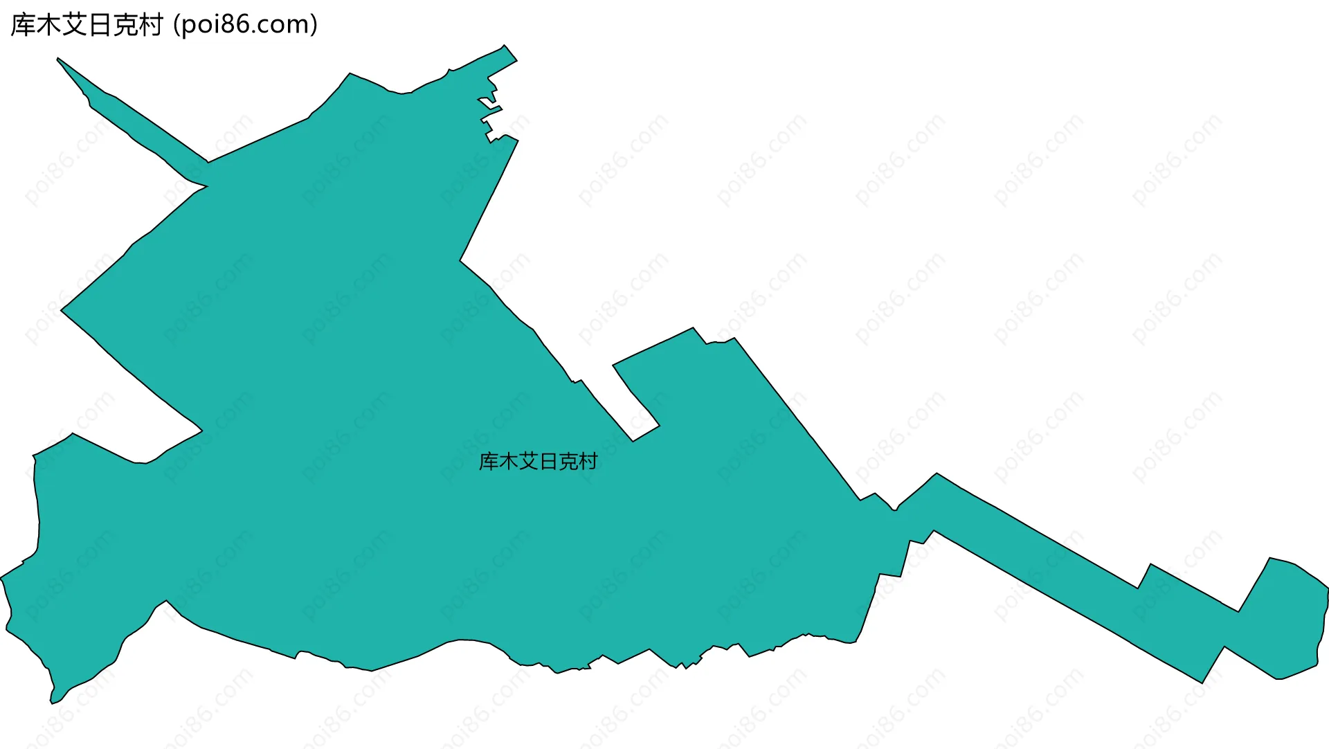 库木艾日克村边界地图