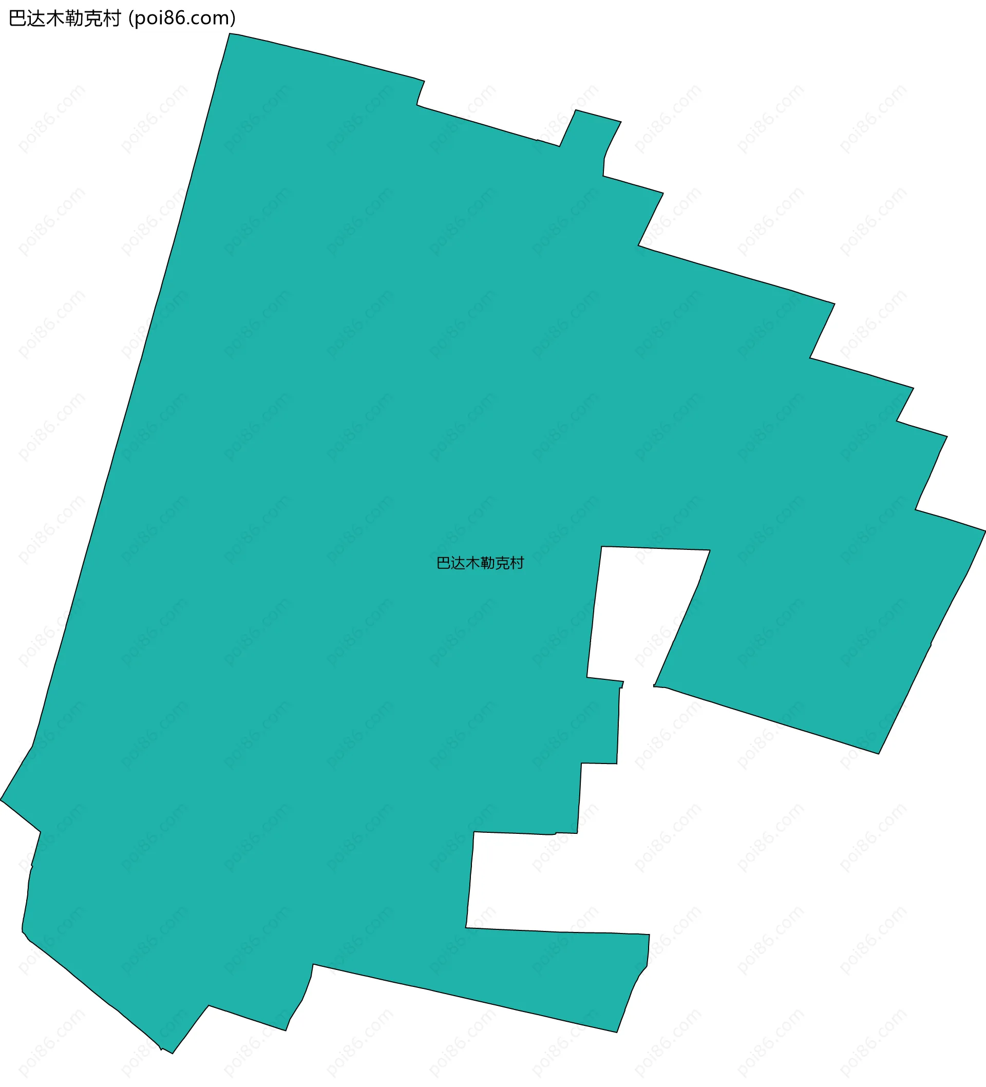巴达木勒克村边界地图
