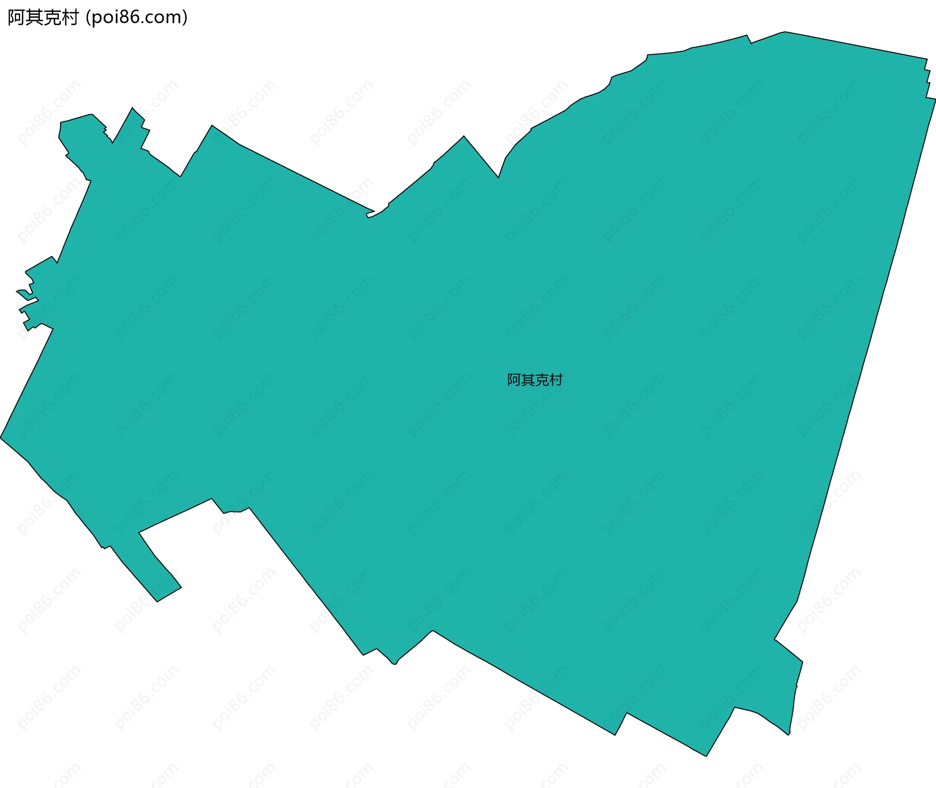 阿其克村边界地图
