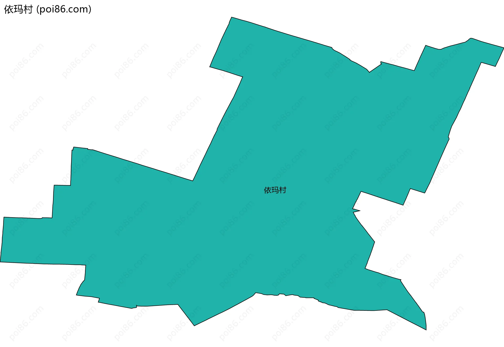 依玛村边界地图