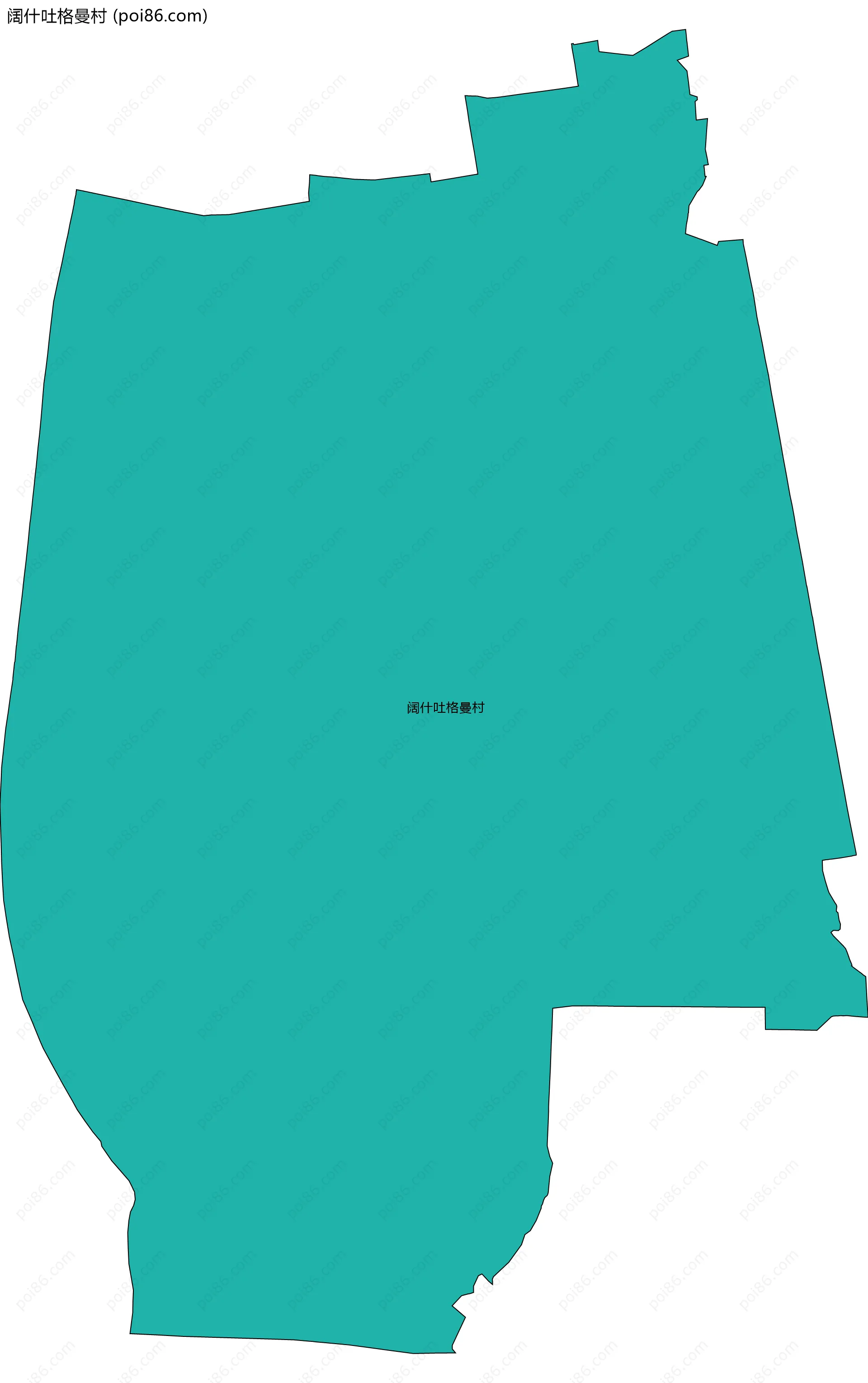 阔什吐格曼村边界地图