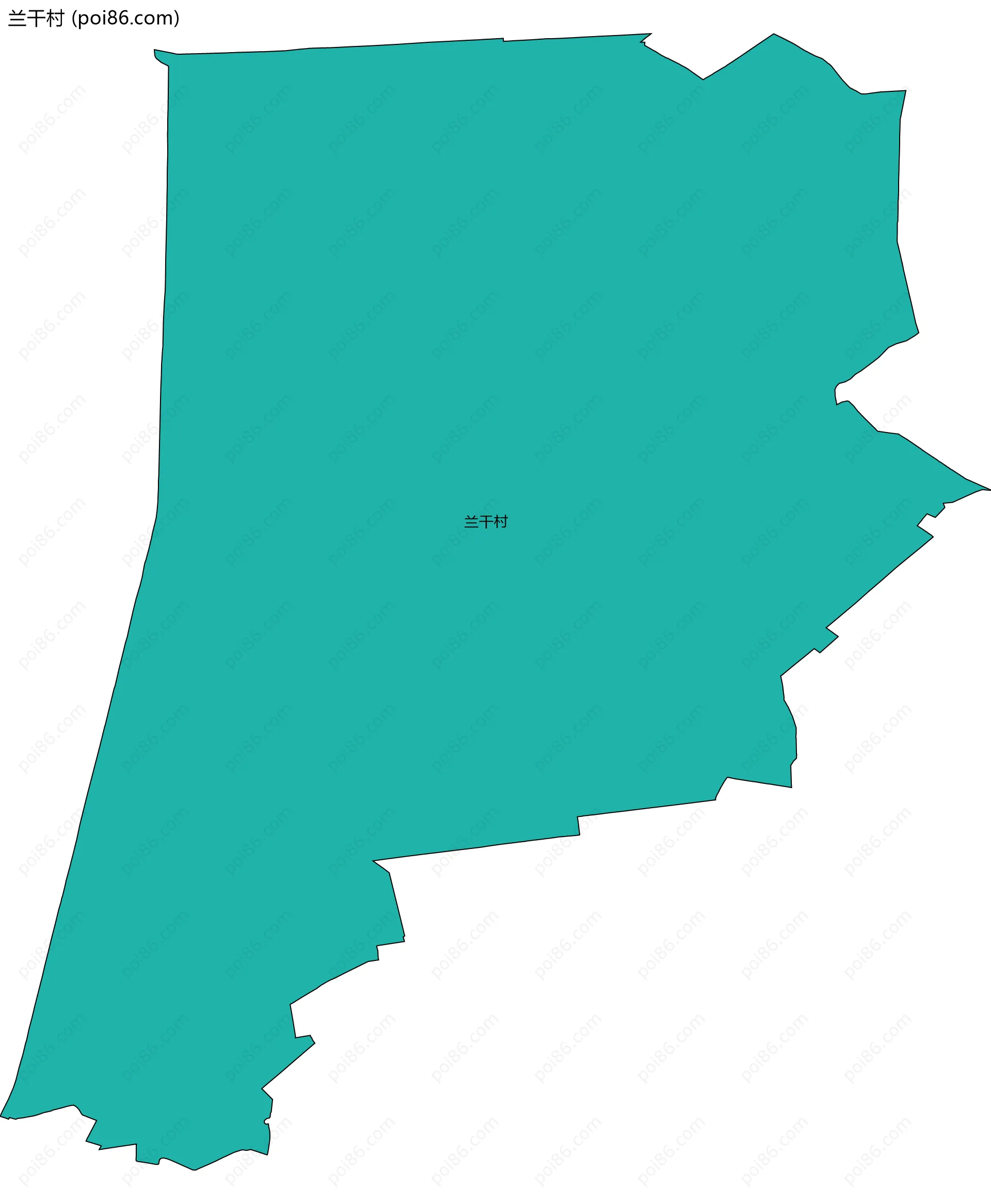 兰干村边界地图