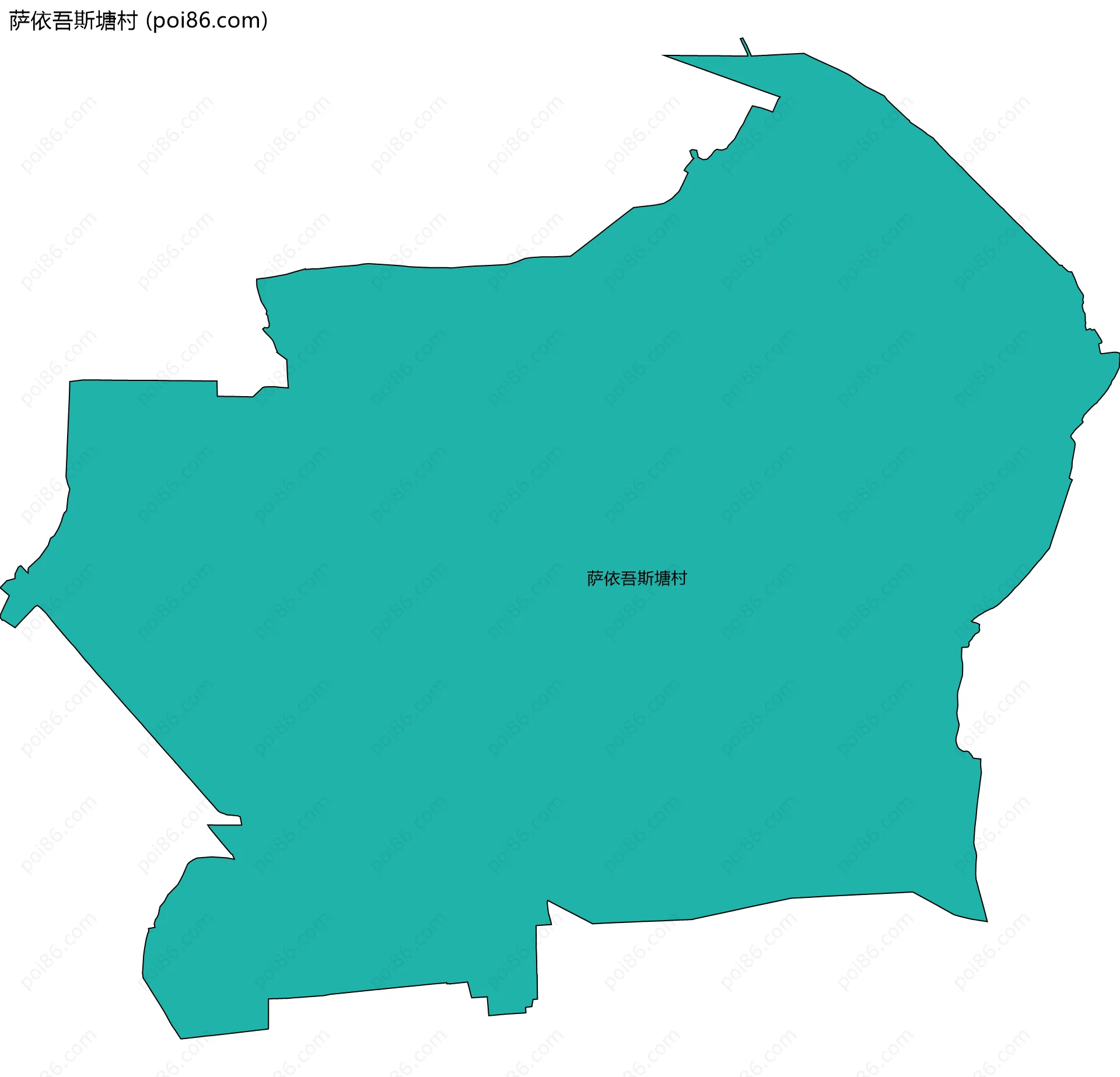 萨依吾斯塘村边界地图