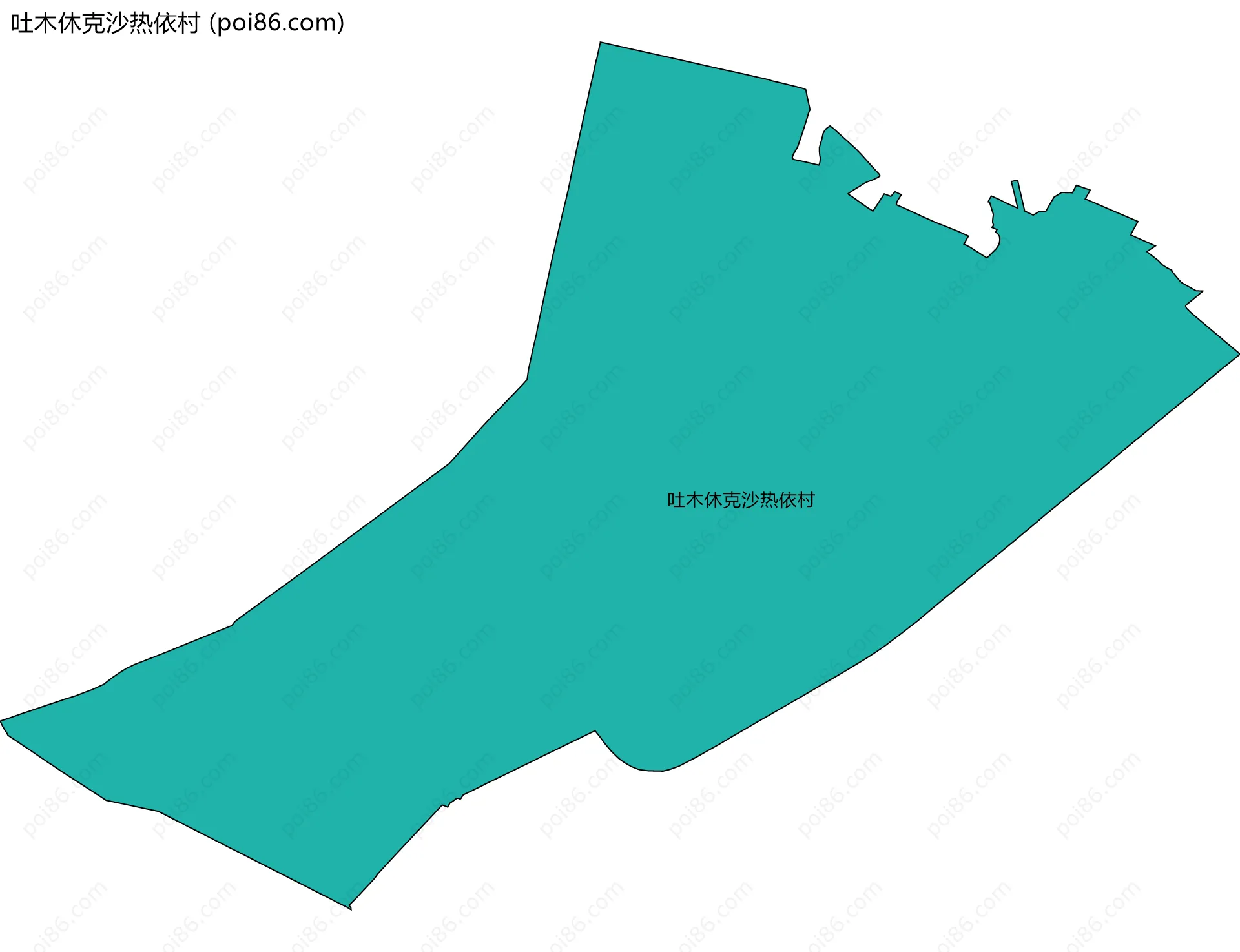 吐木休克沙热依村边界地图