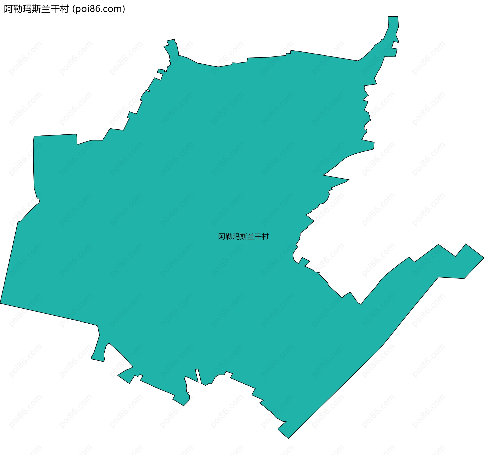 阿勒玛斯兰干村边界地图