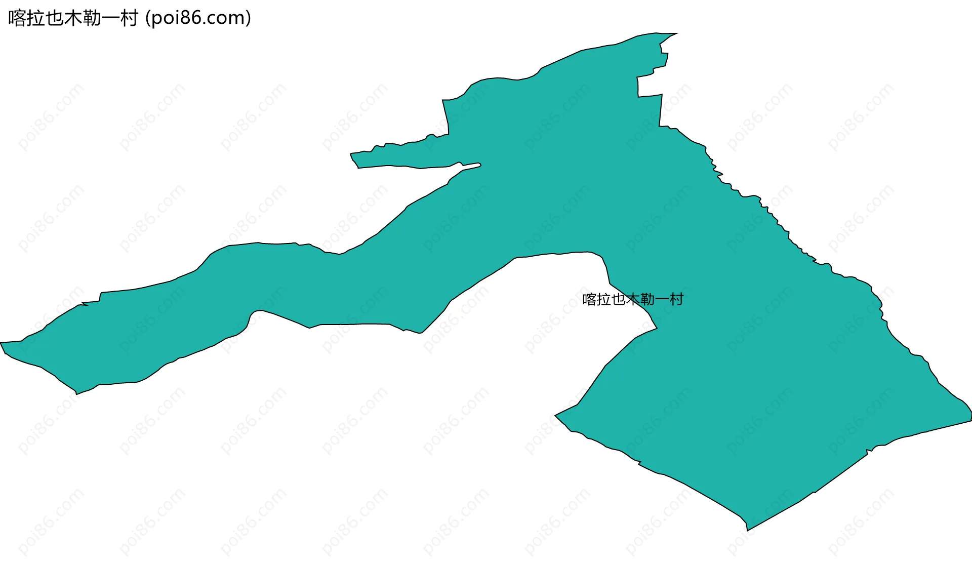 喀拉也木勒一村边界地图