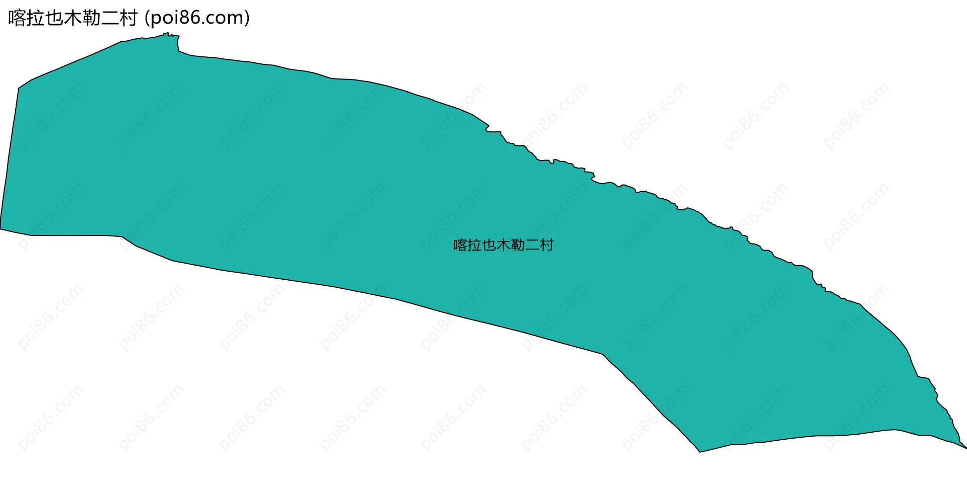 喀拉也木勒二村边界地图