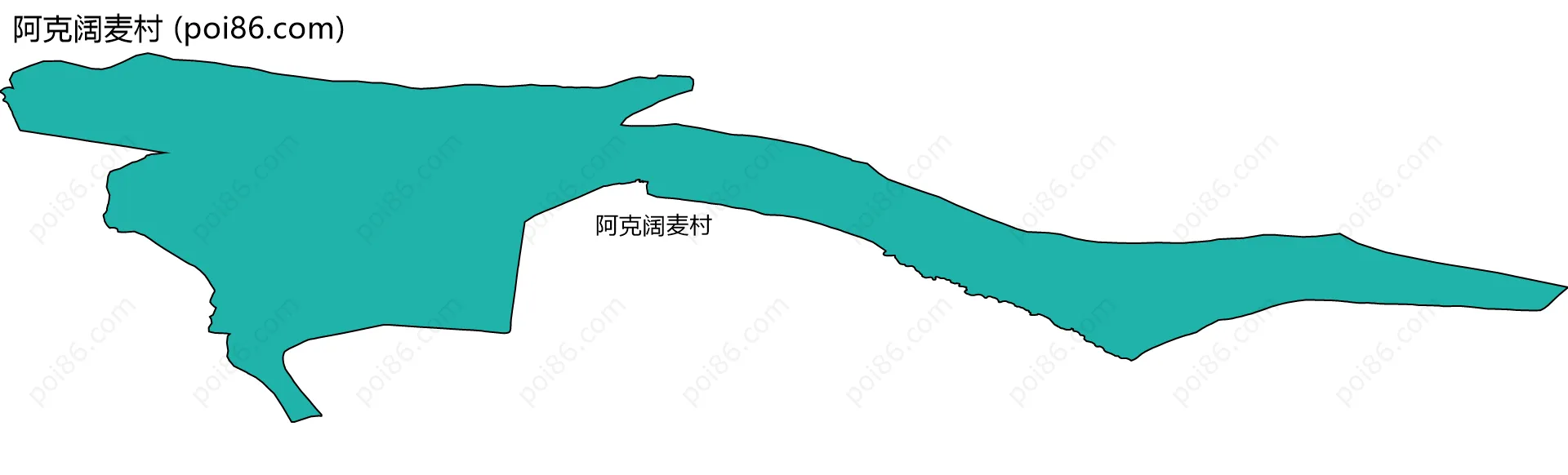 阿克阔麦村边界地图