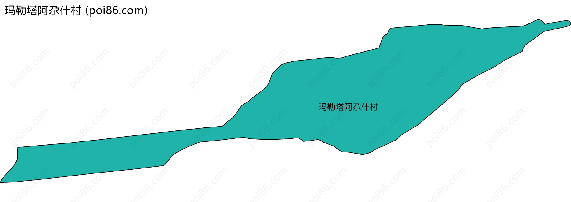 玛勒塔阿尕什村边界地图
