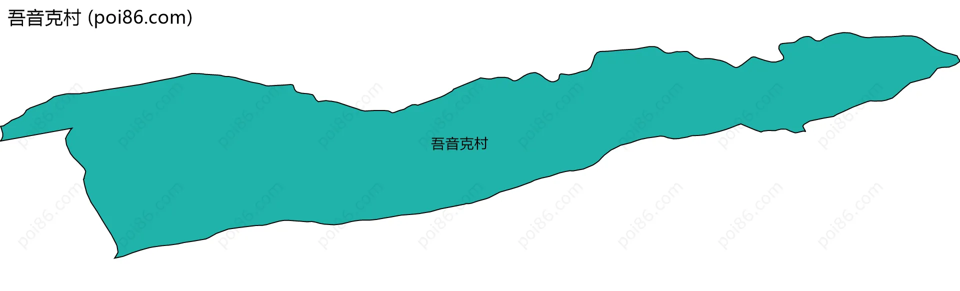 吾音克村边界地图