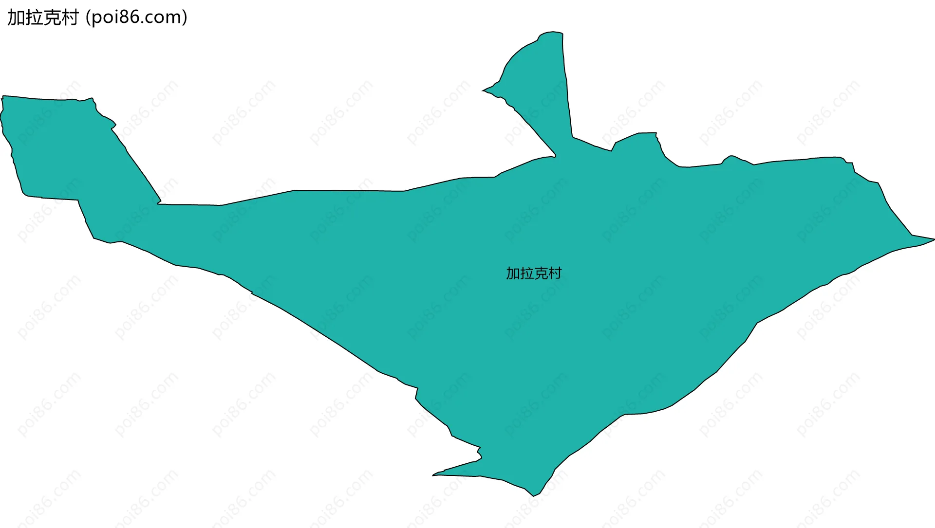 加拉克村边界地图