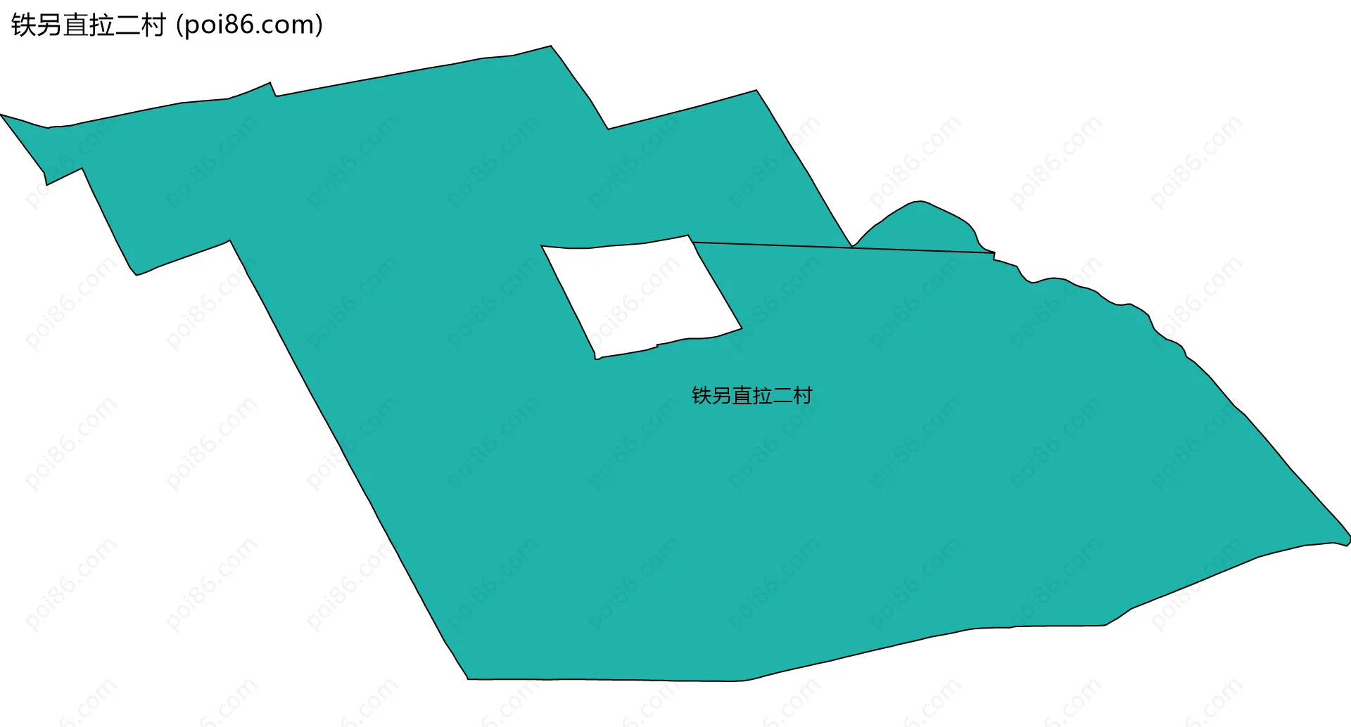 铁另直拉二村边界地图