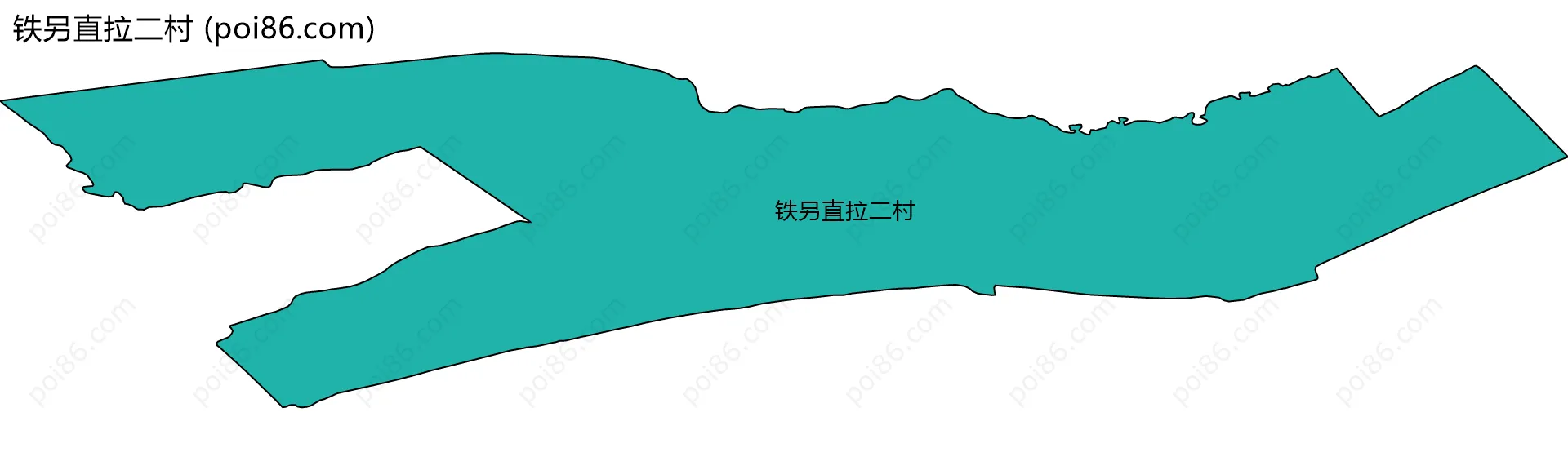 铁另直拉二村边界地图