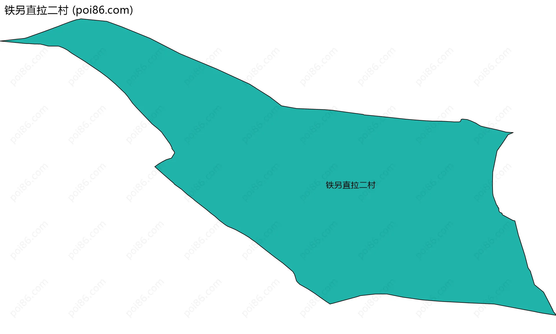 铁另直拉二村边界地图