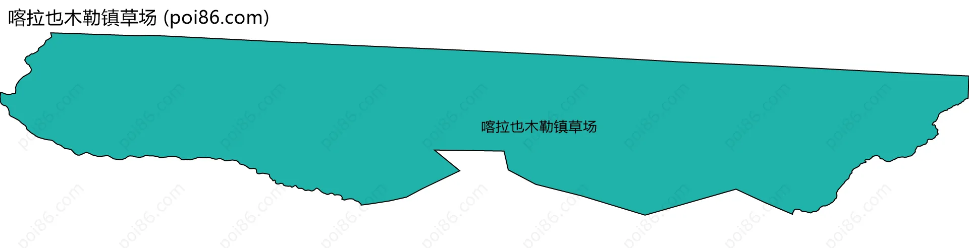 喀拉也木勒镇草场边界地图