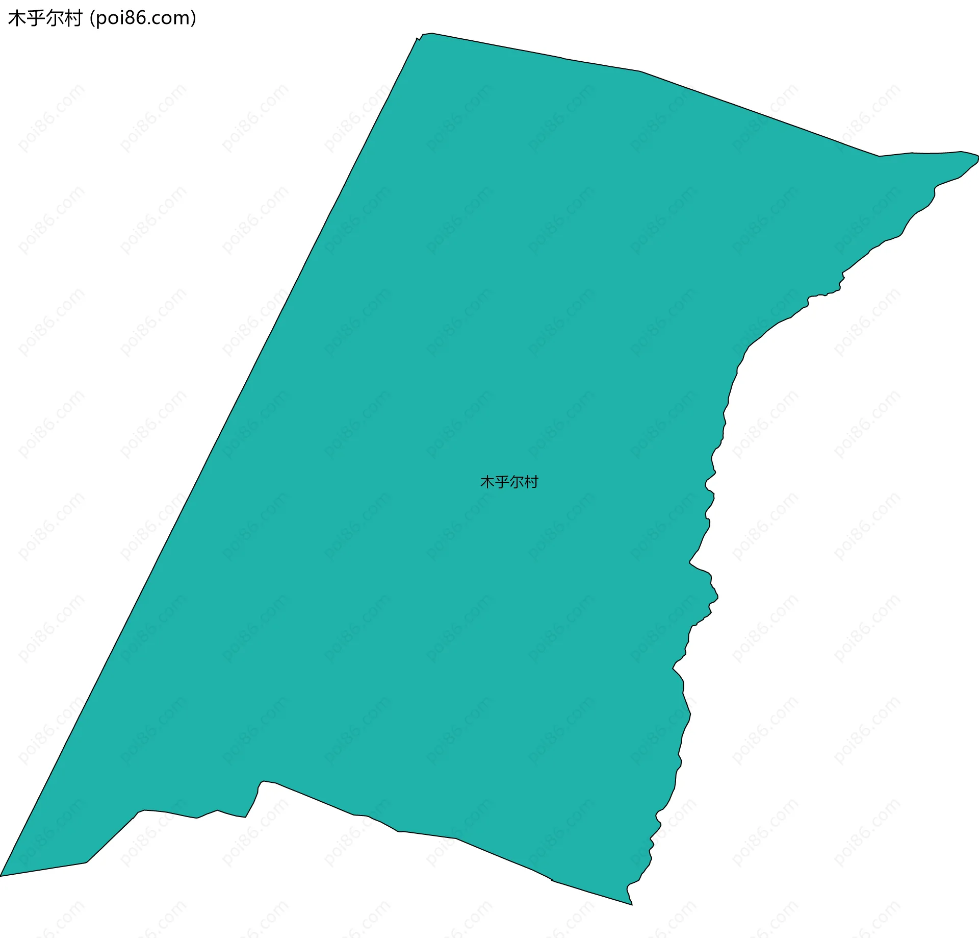 木乎尔村边界地图