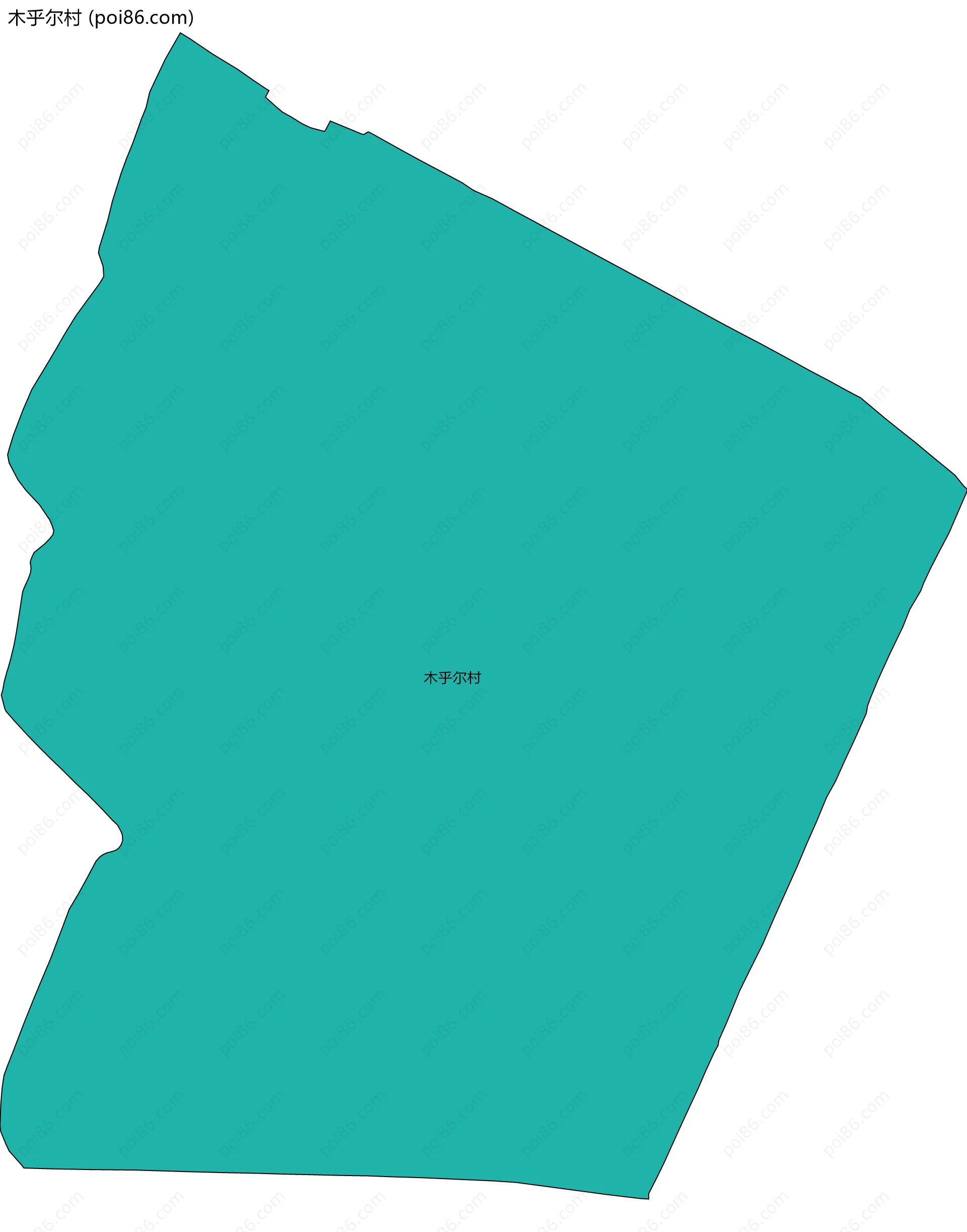 木乎尔村边界地图