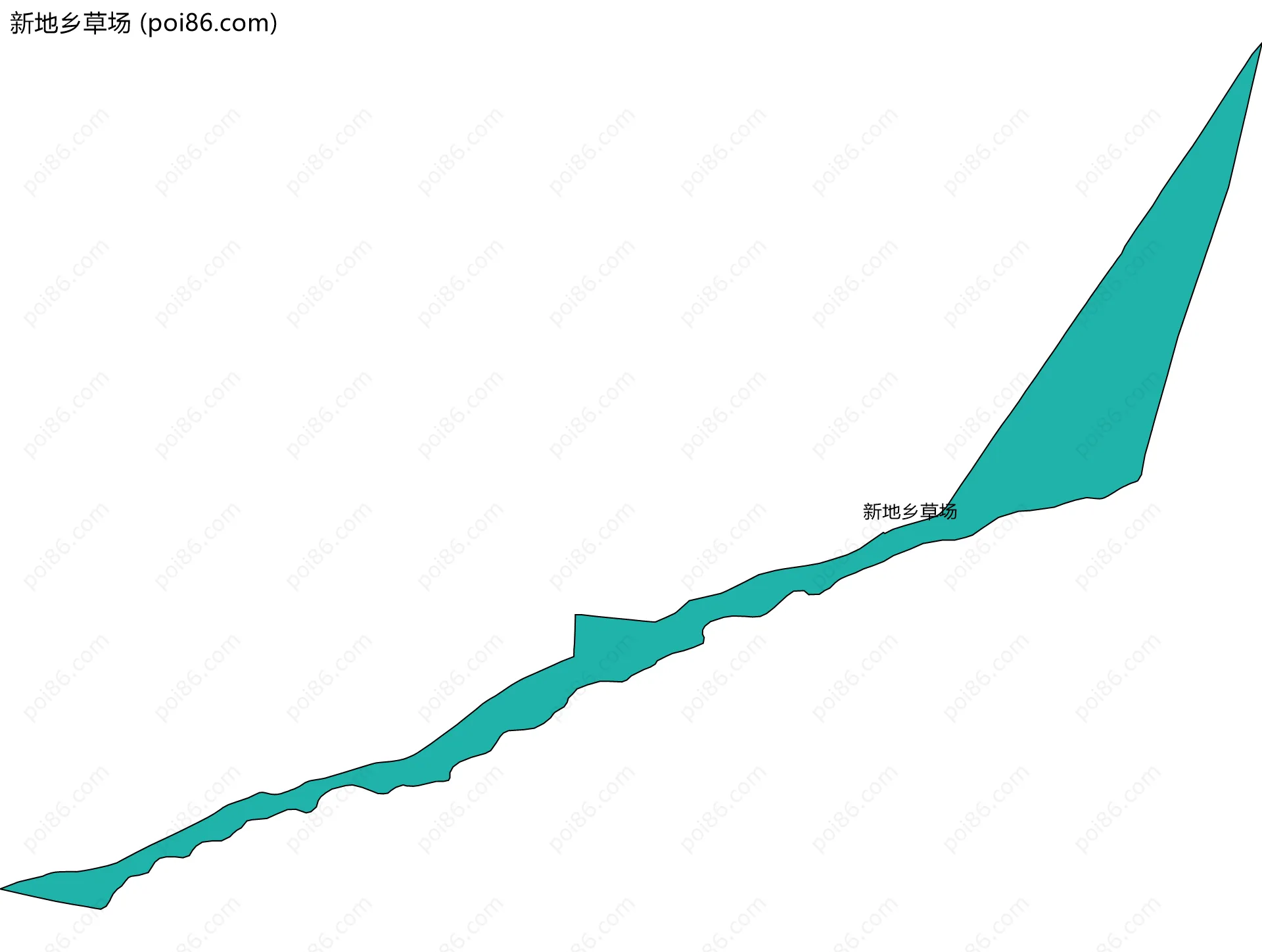 新地乡草场边界地图