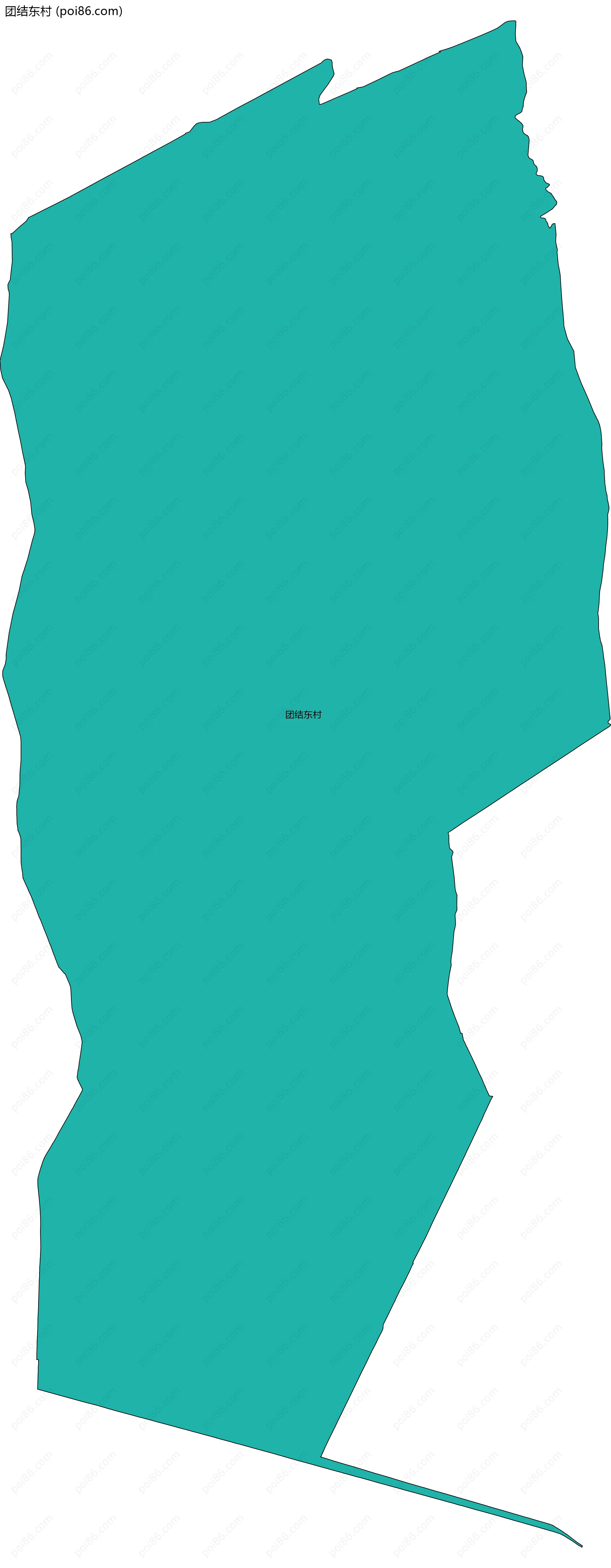 团结东村边界地图