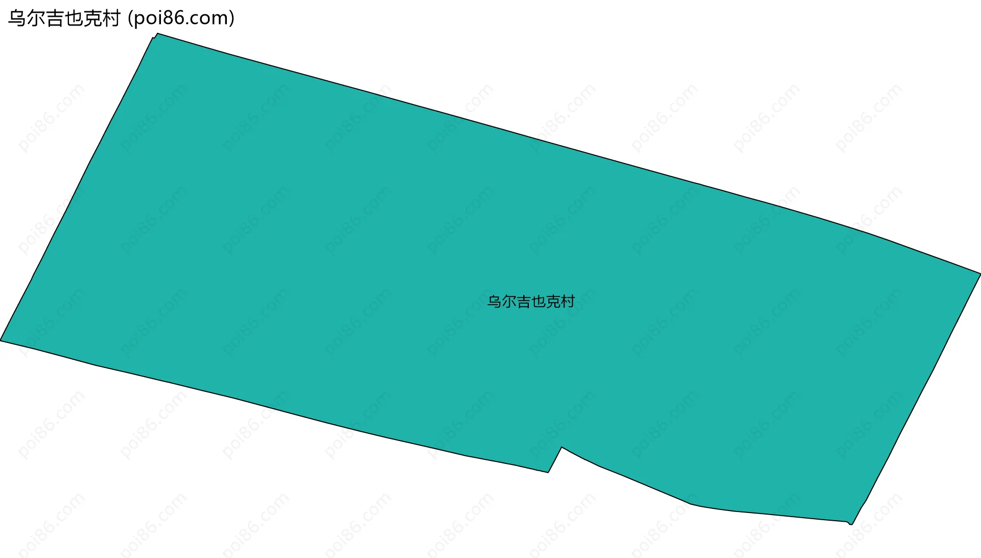 乌尔吉也克村边界地图