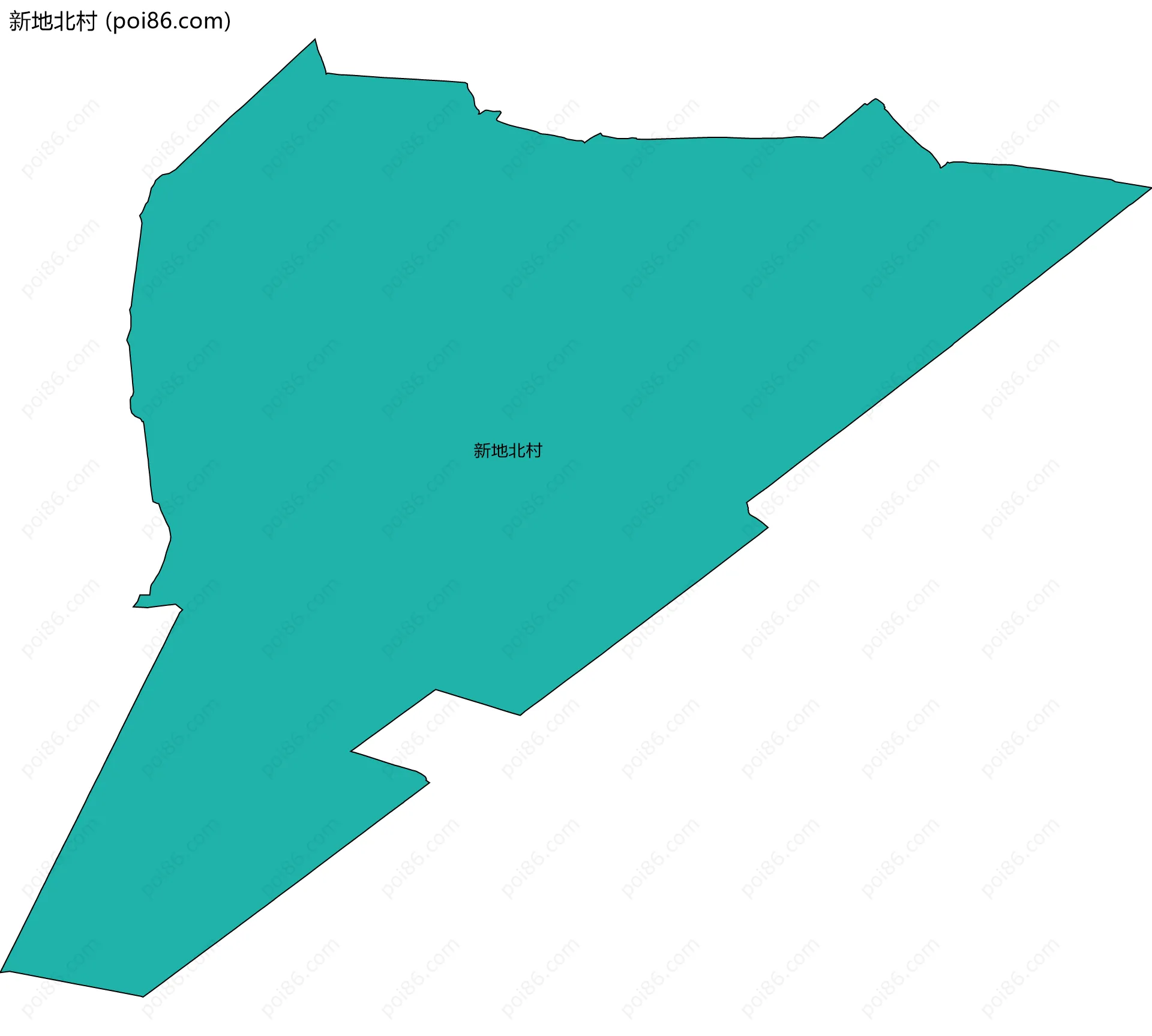 新地北村边界地图