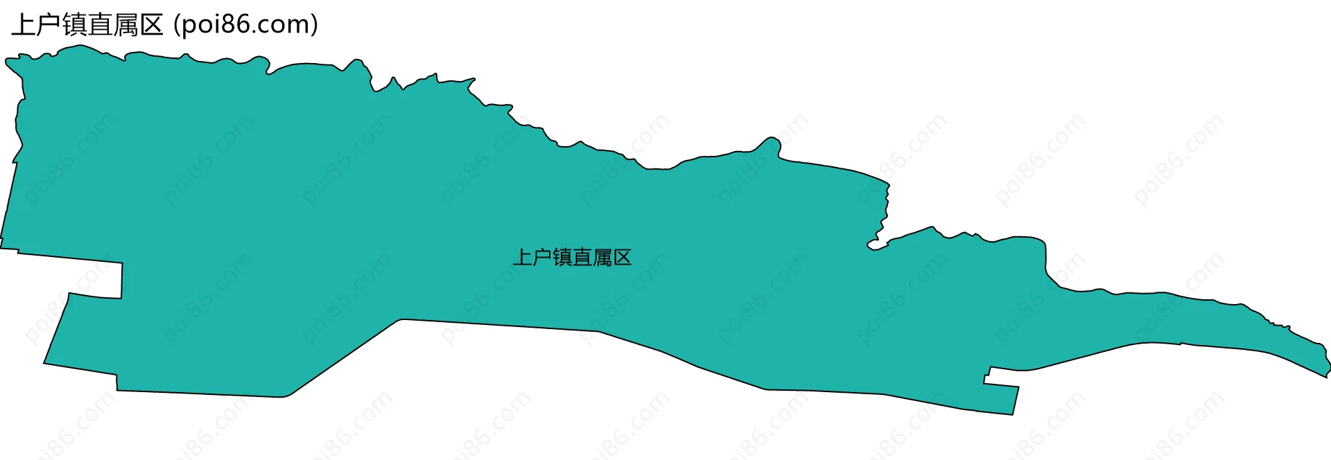 上户镇直属区边界地图